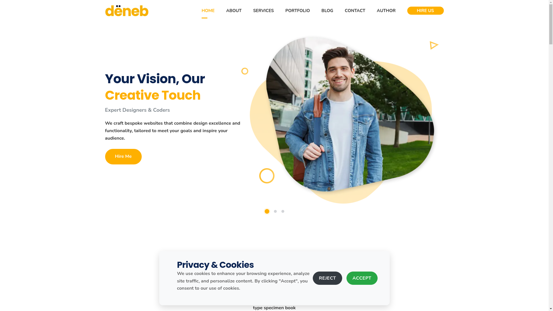 website screenshot of https://deneb-jekyll.pages.dev/