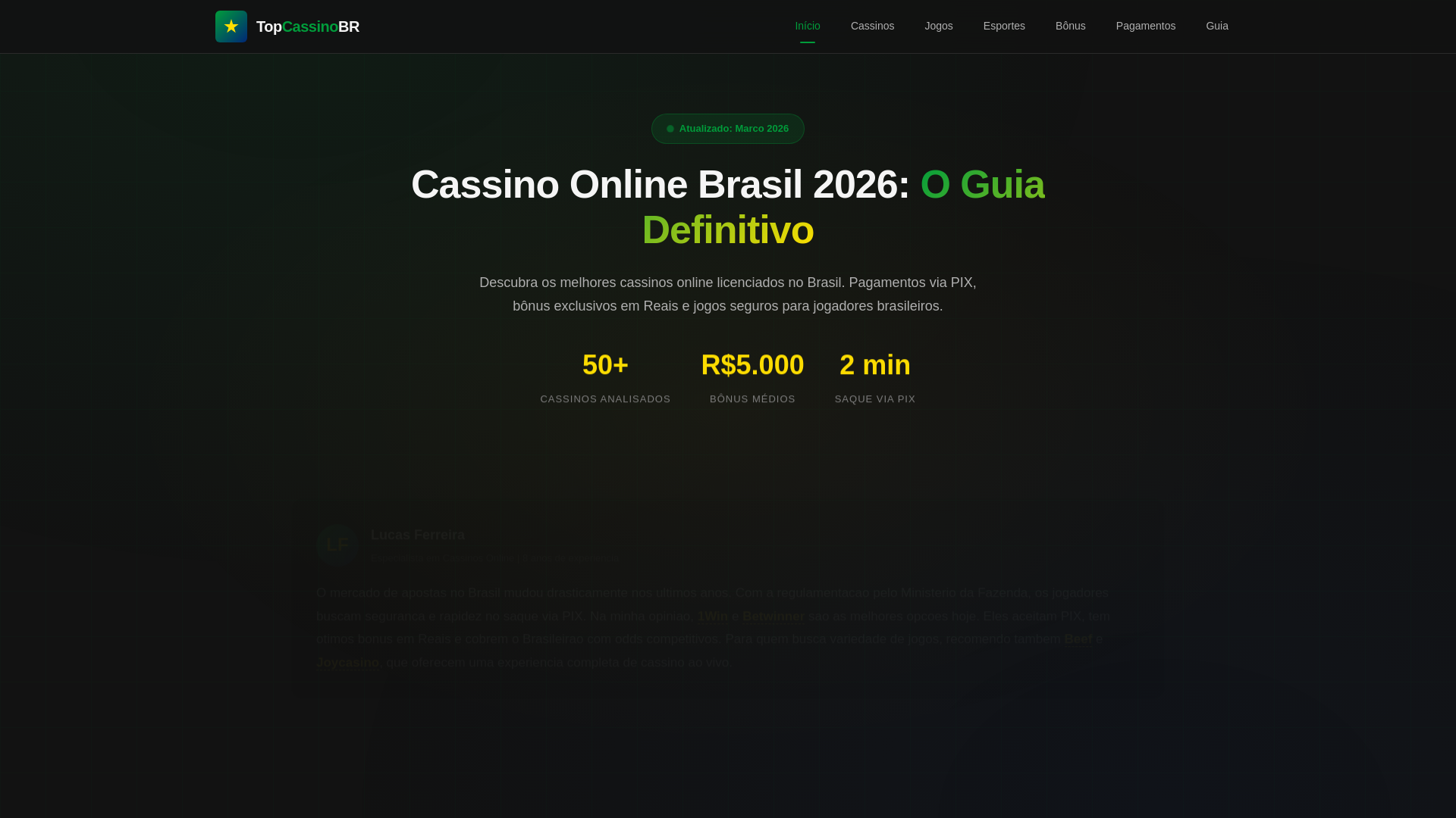 website screenshot of https://topcassinobrasil2026.fun/