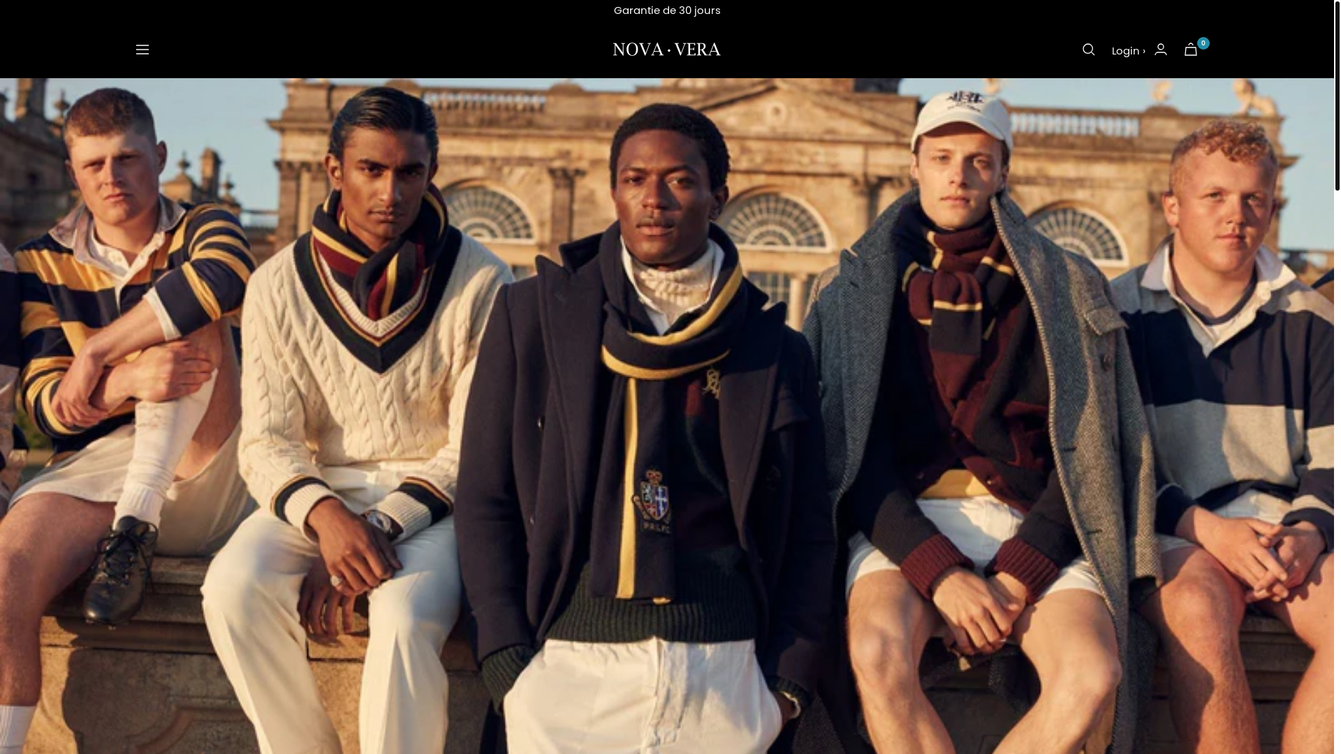 website screenshot of https://novavera.shop/