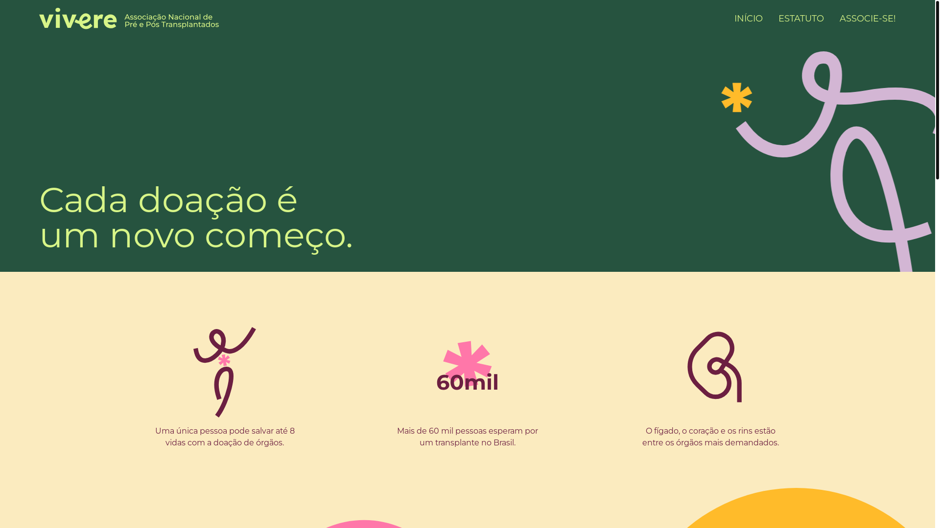 website screenshot of https://vivereoficial.org.br/