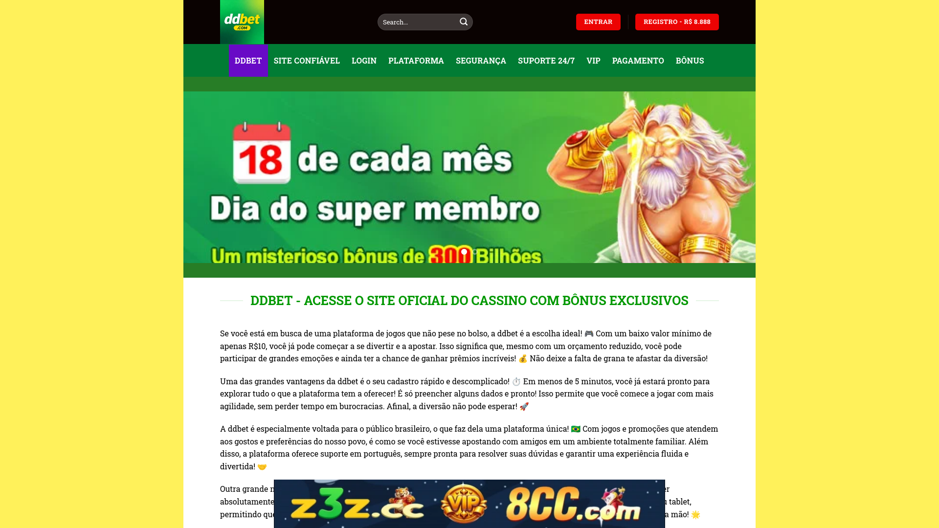 website screenshot of https://ddbetsi.com/