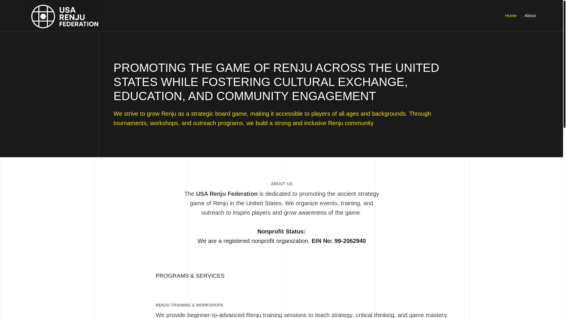 website screenshot of https://usarenjufederation.org/