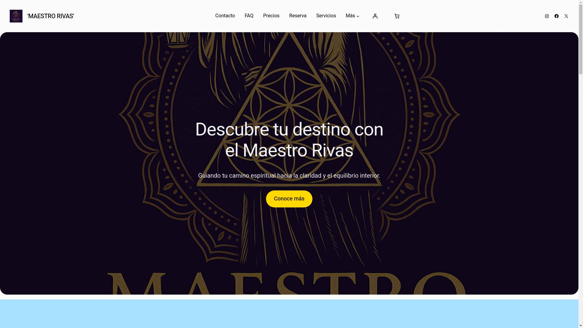 website screenshot of https://maestrorivas.es/