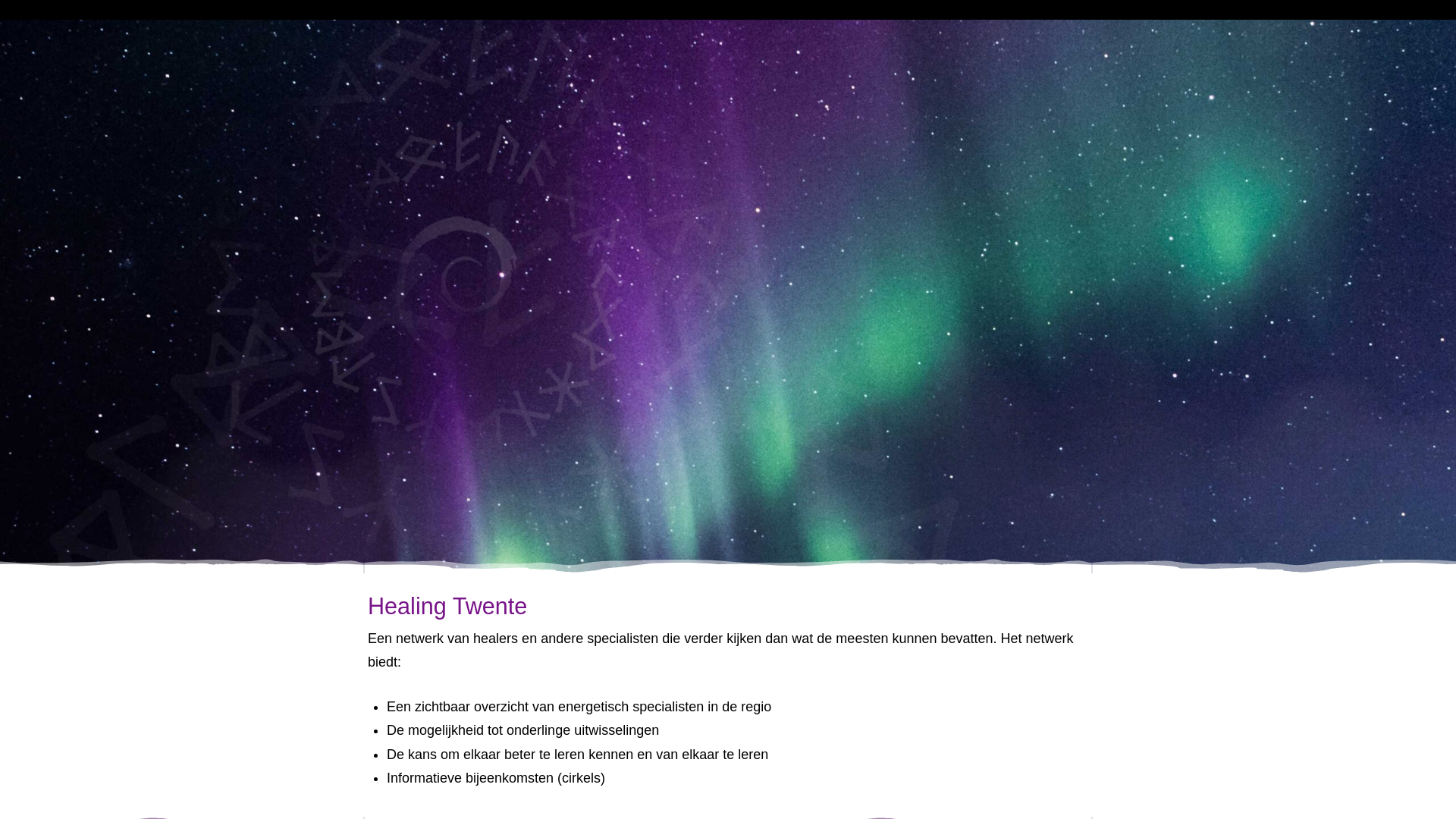 website screenshot of https://healing-twente.nl