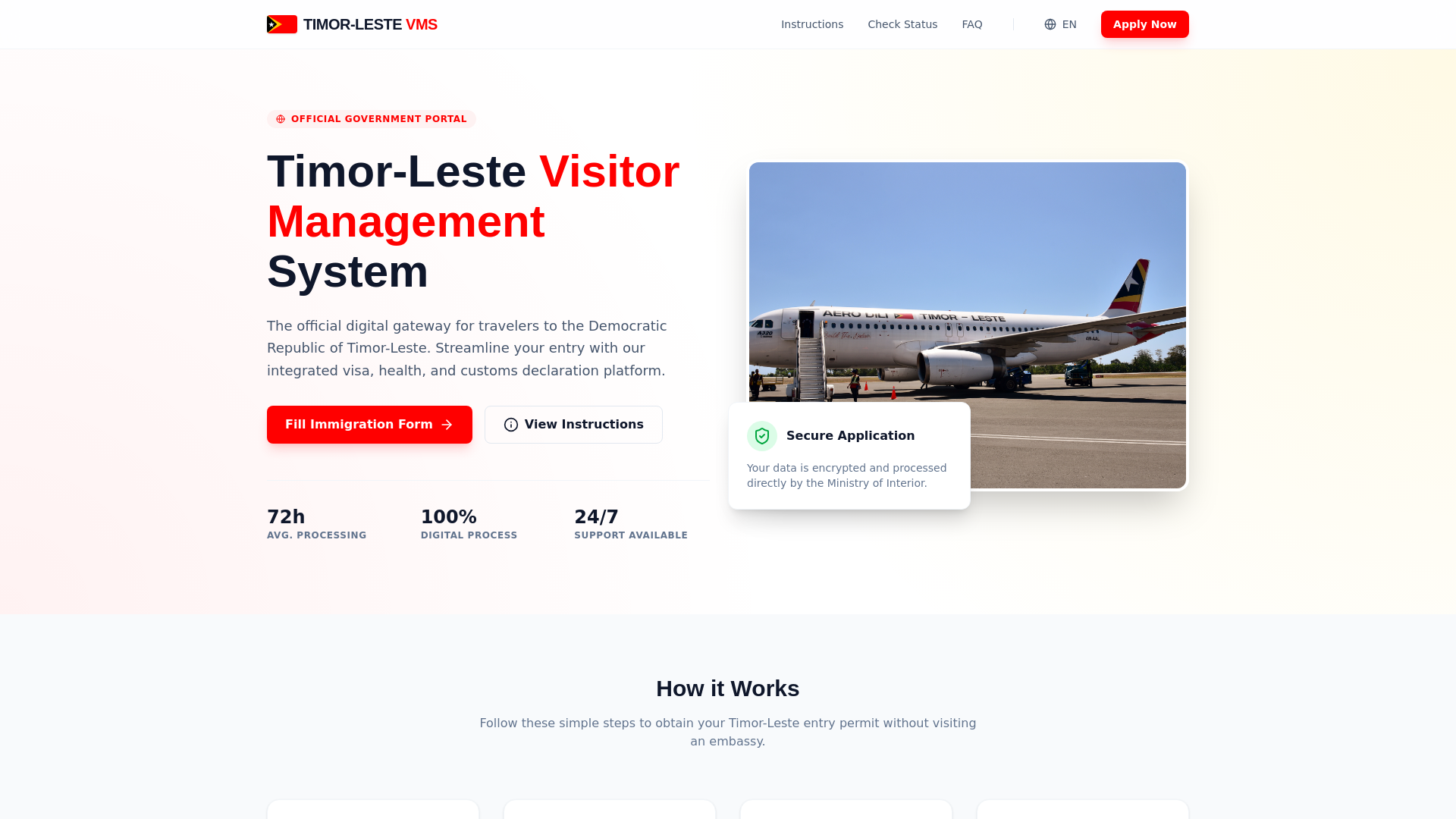 website screenshot of https://timorleste-vms.pages.dev/