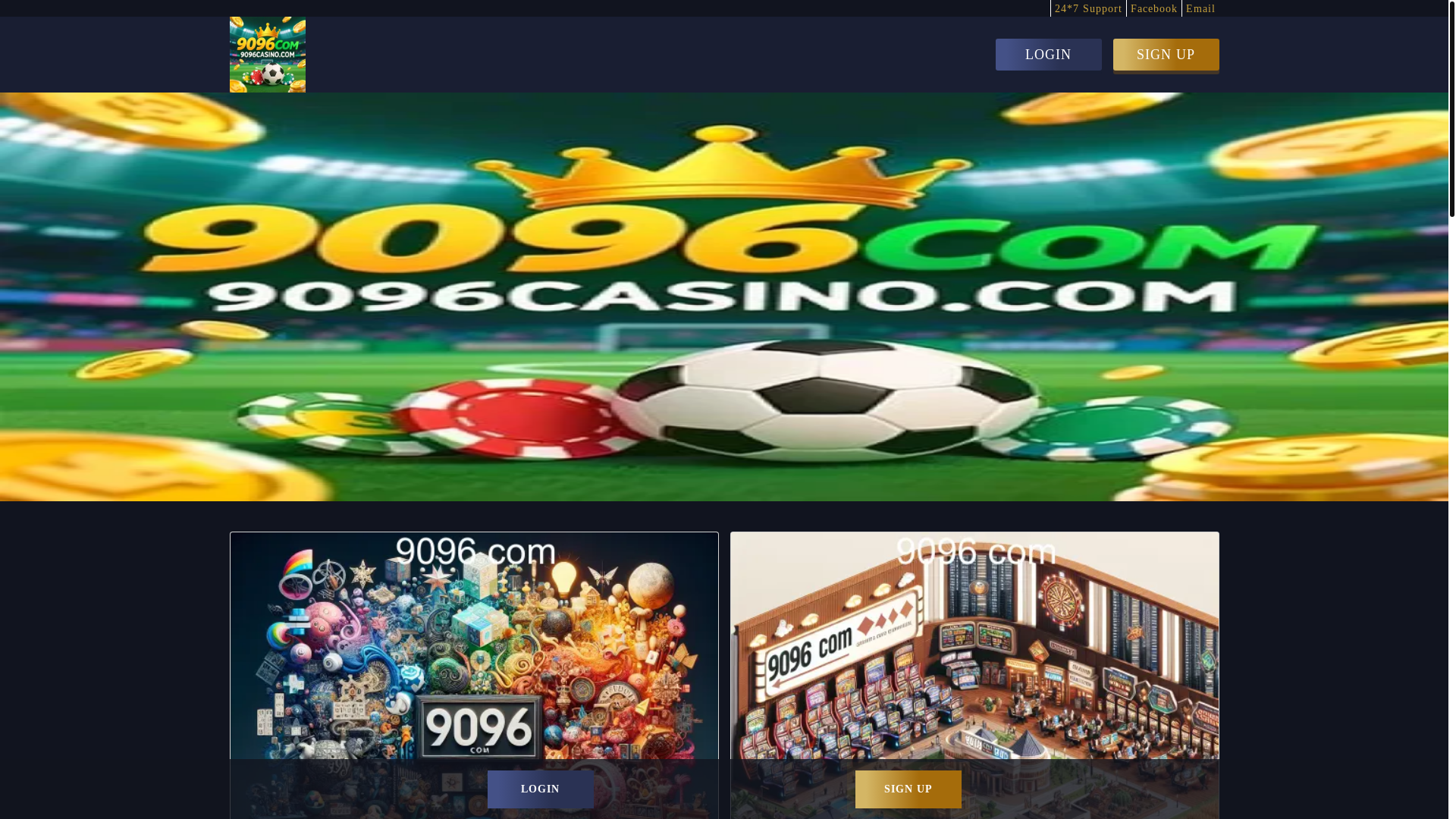 website screenshot of https://9096casino.com/