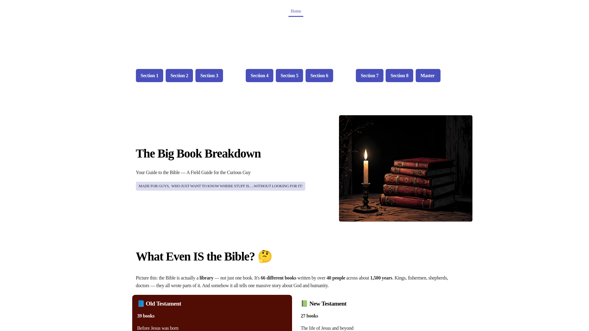 website screenshot of https://bigbookbreakdown.com/