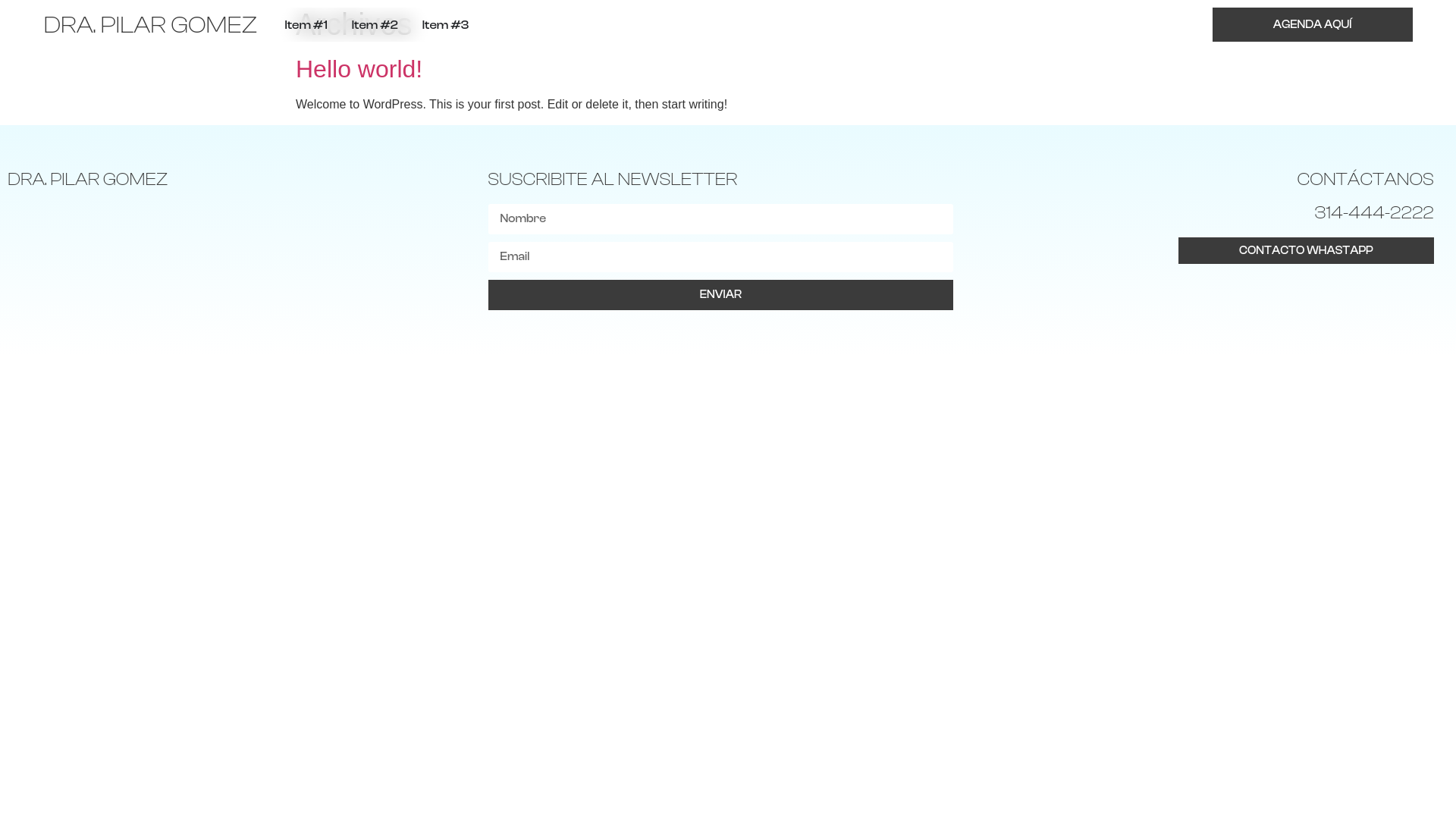 website screenshot of https://clinicadrapilargomez.com/