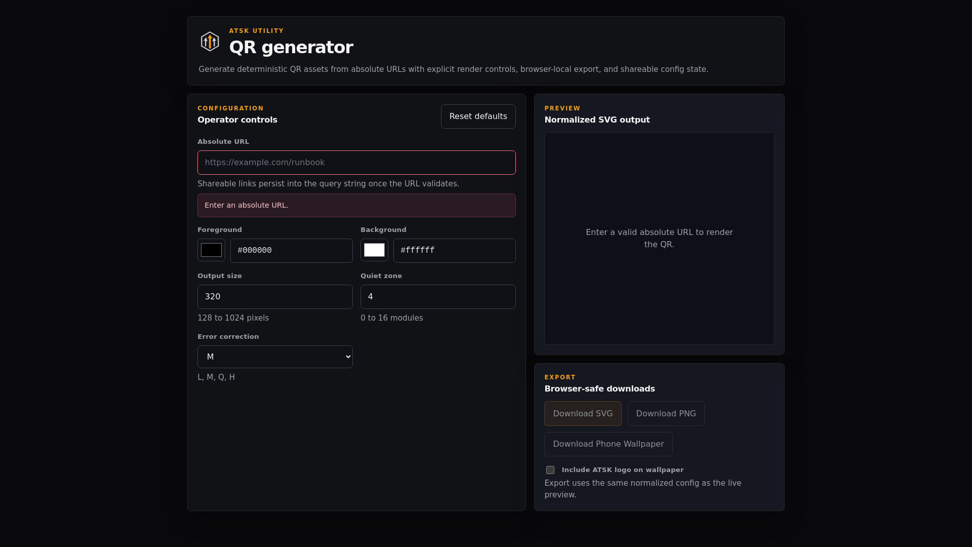 website screenshot of https://qr-atsk-net.pages.dev/