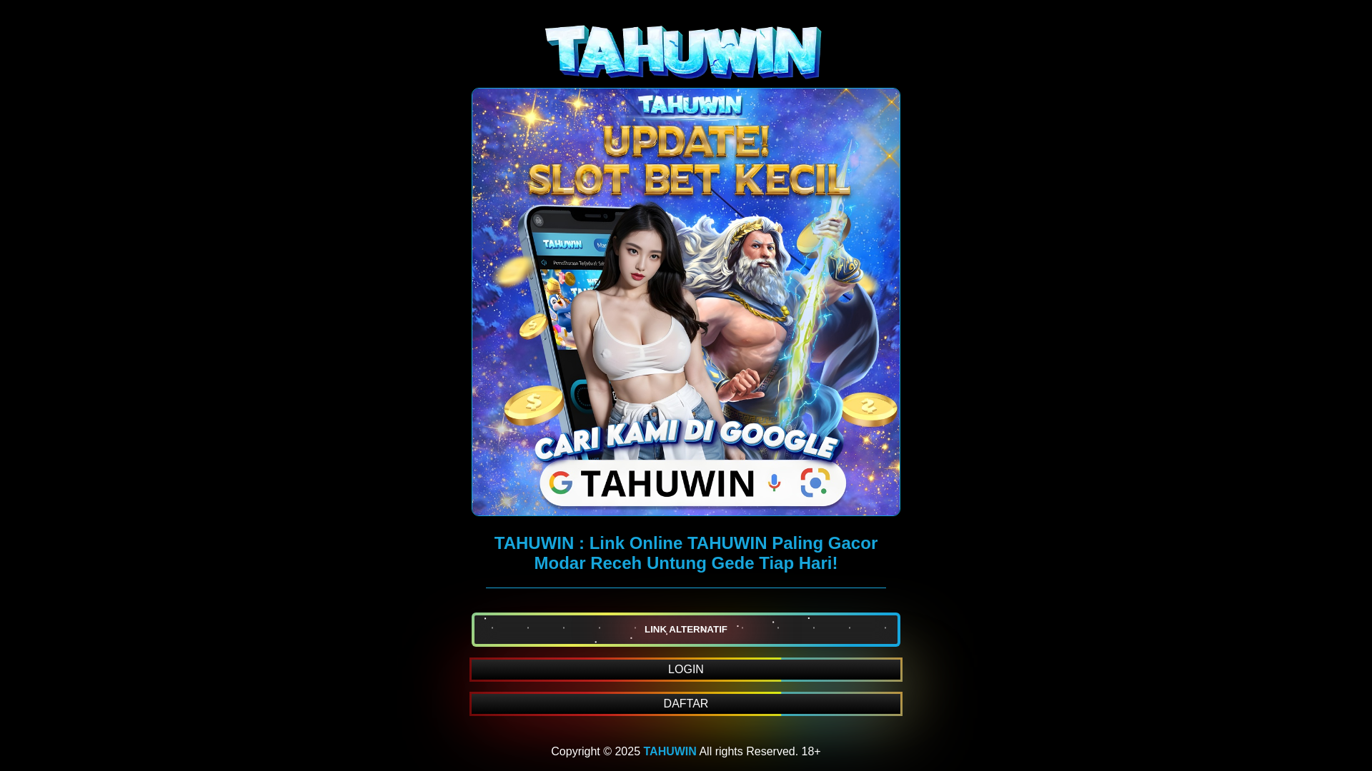 website screenshot of https://amptahuwin68.pages.dev/