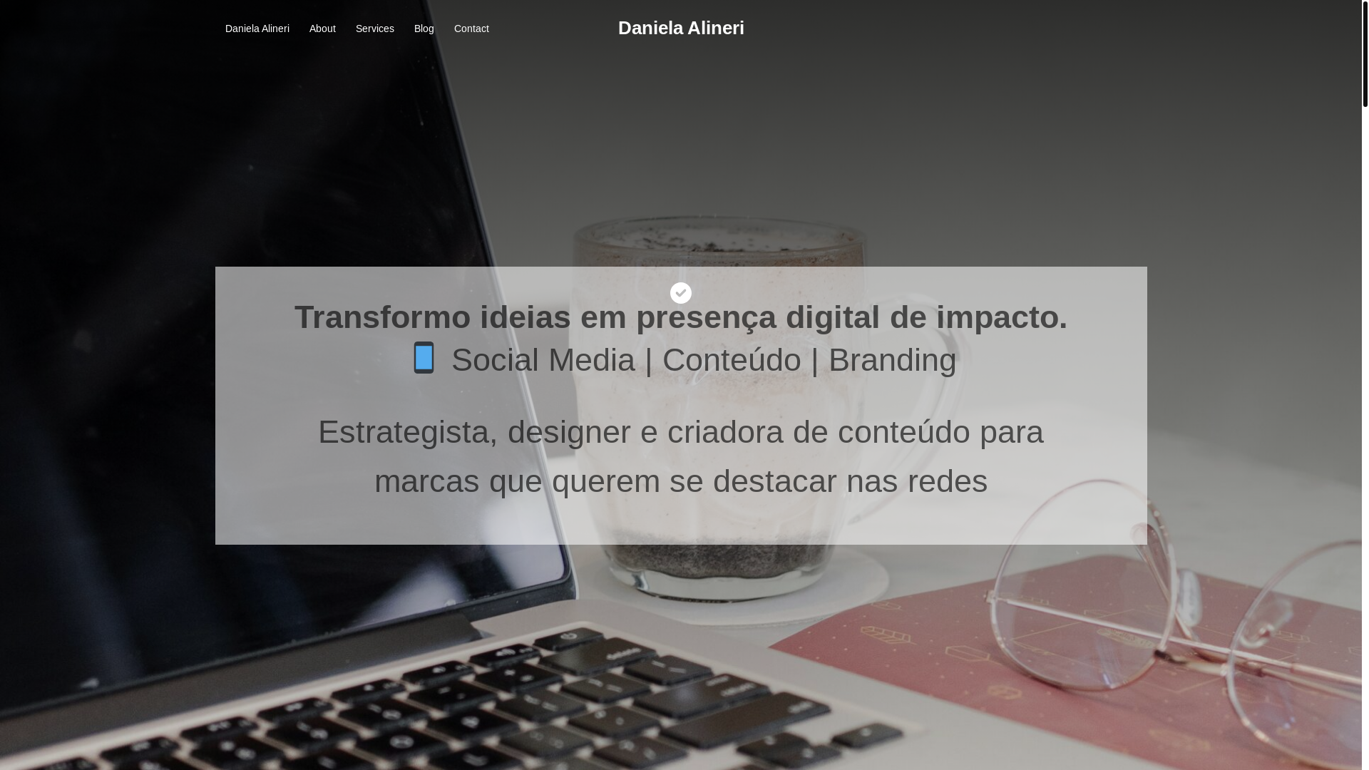 website screenshot of https://danielasocialmedia.shop/