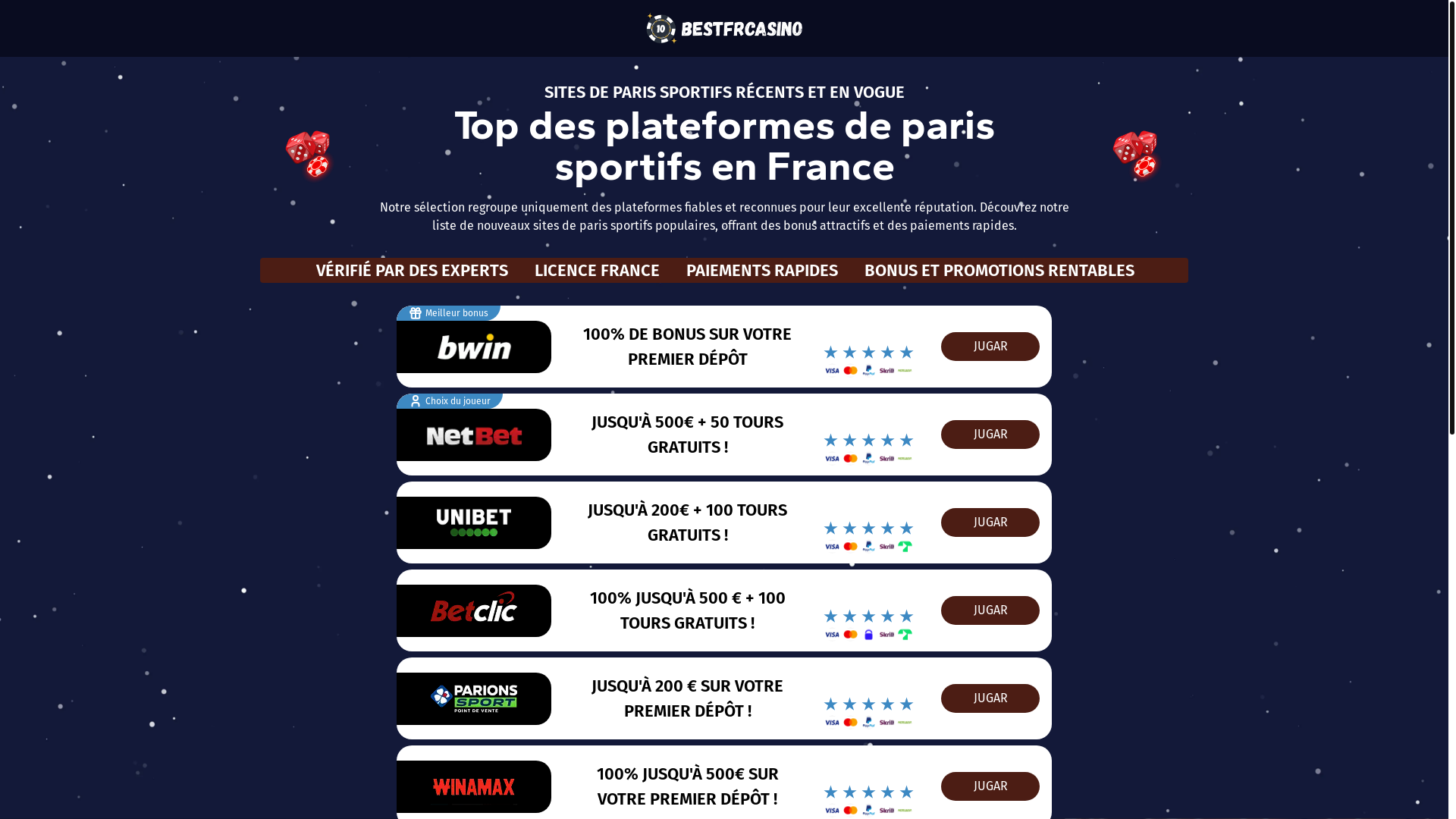 website screenshot of https://best10frcasino.org/