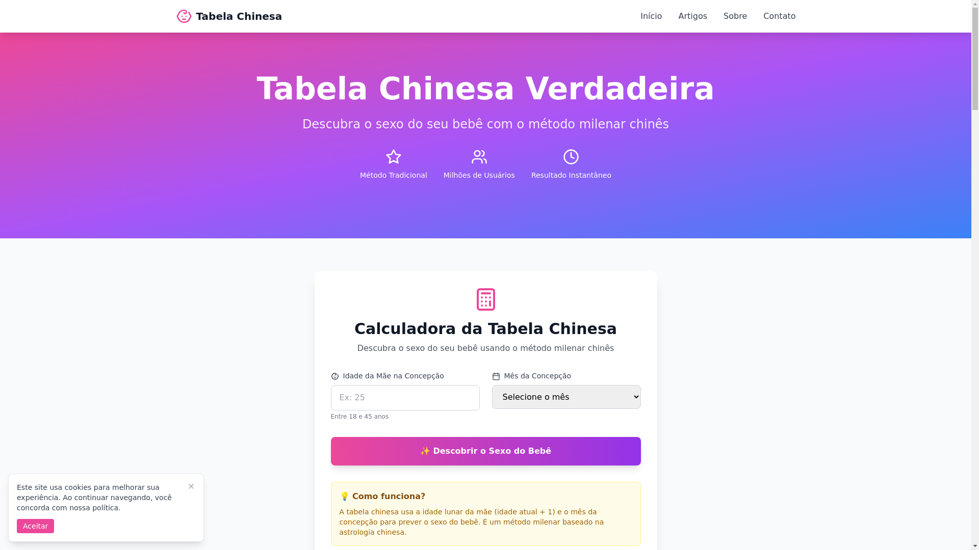 website screenshot of https://tabelachinesaverdadeira.pages.dev/