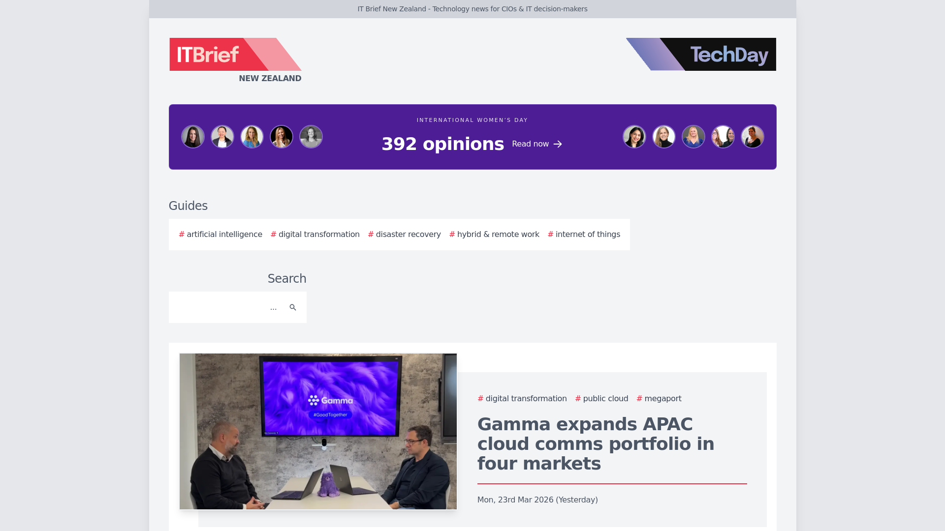 website screenshot of https://itbrief.co.nz/story/gamma-expands-apac-cloud-comms-portfolio-in-four-markets
