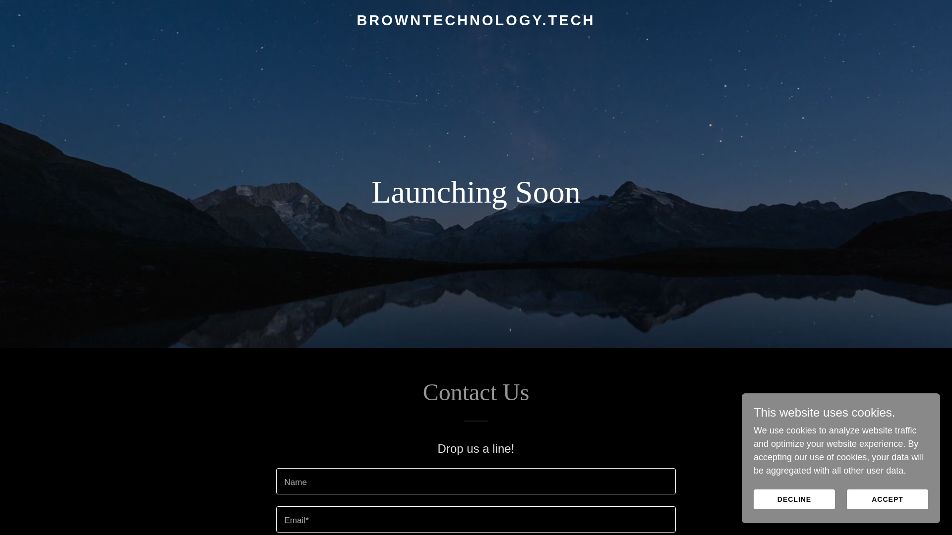 website screenshot of https://browntechnology.tech