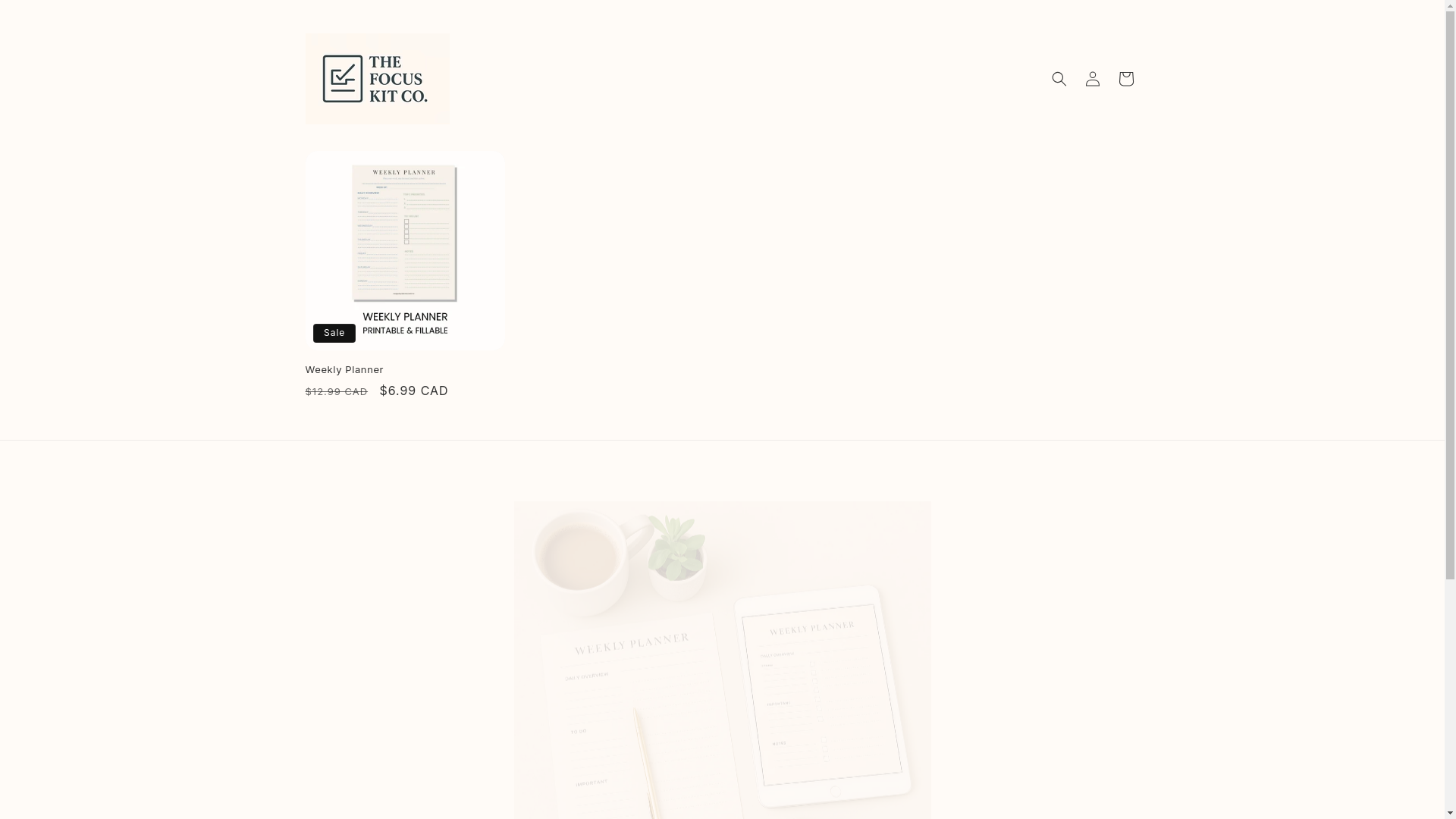 website screenshot of https://thefocuskit.ca/