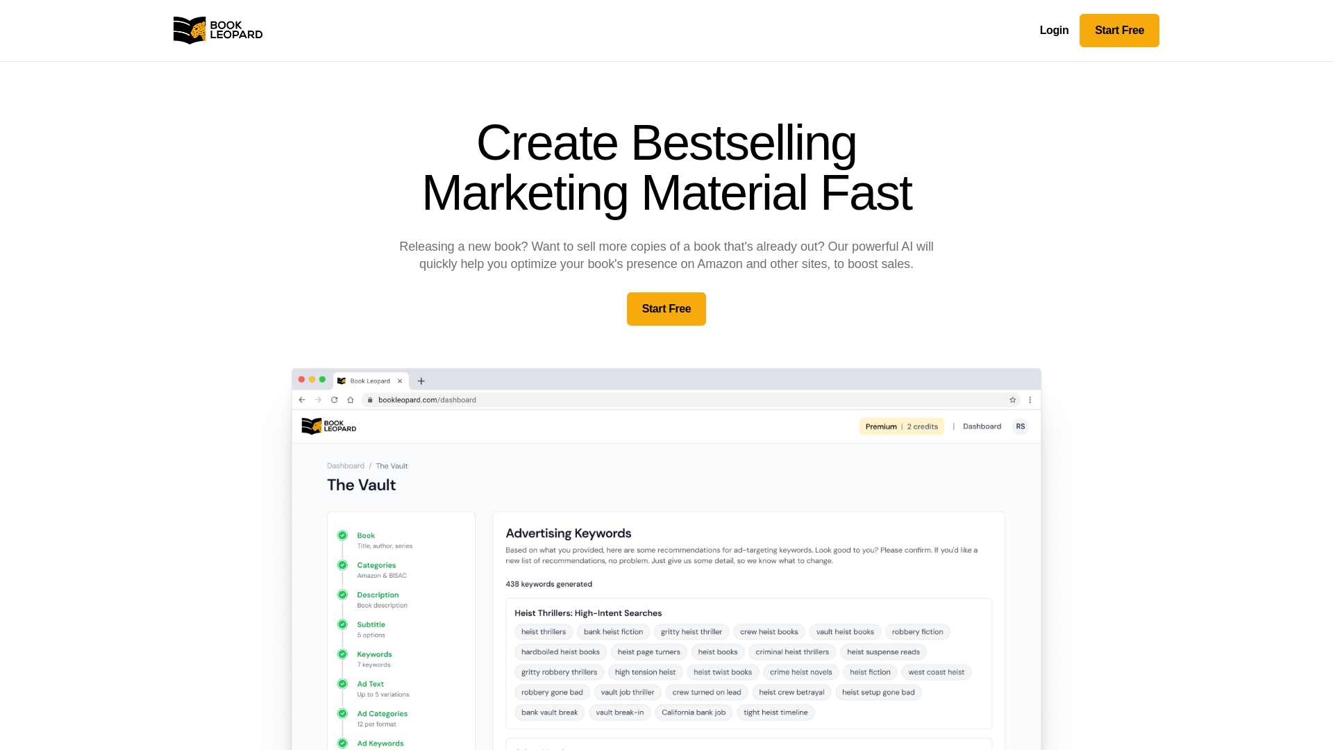 website screenshot of https://authorpromotiontool.com/