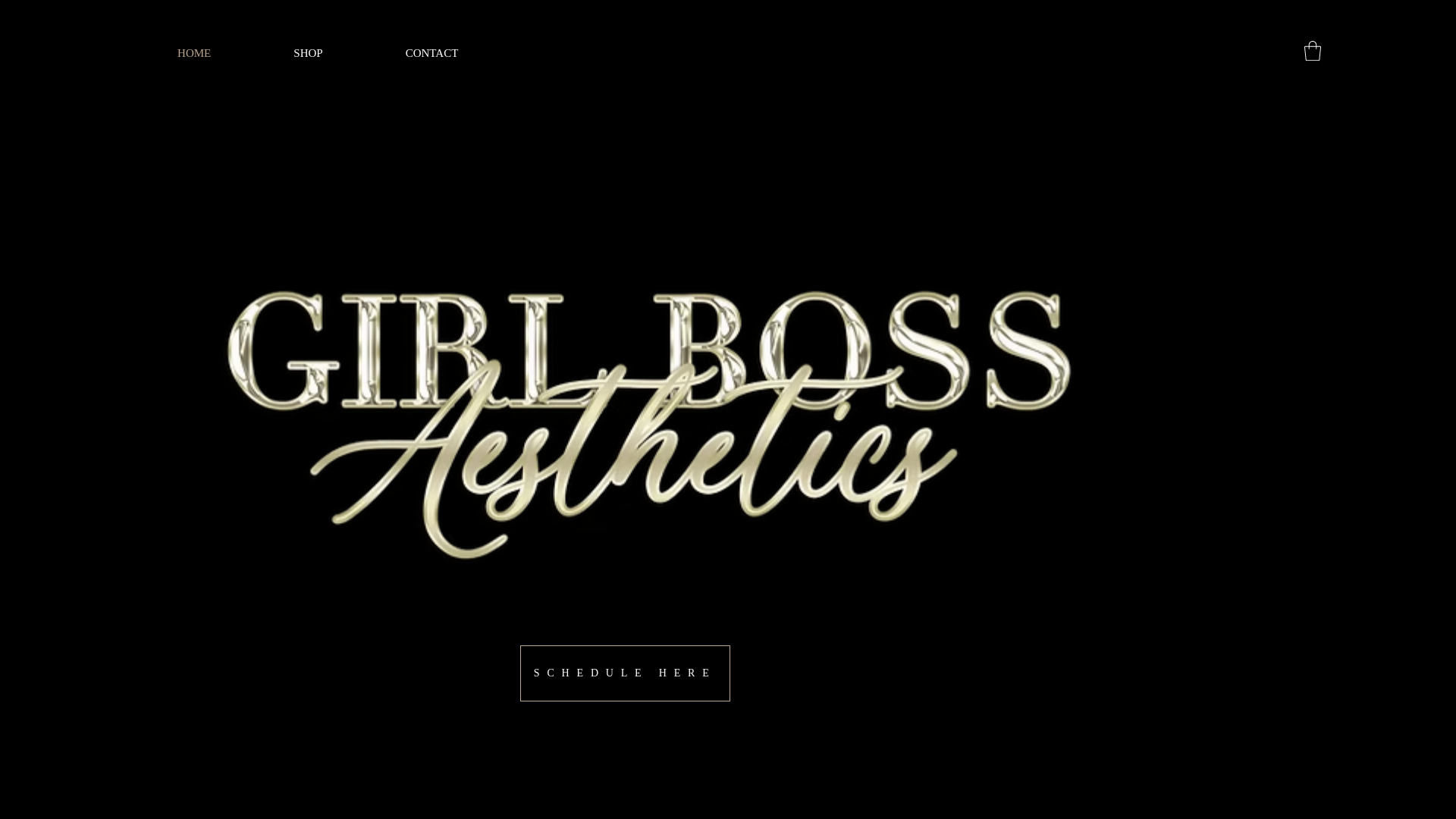 website screenshot of https://girlbossaesthetics.com