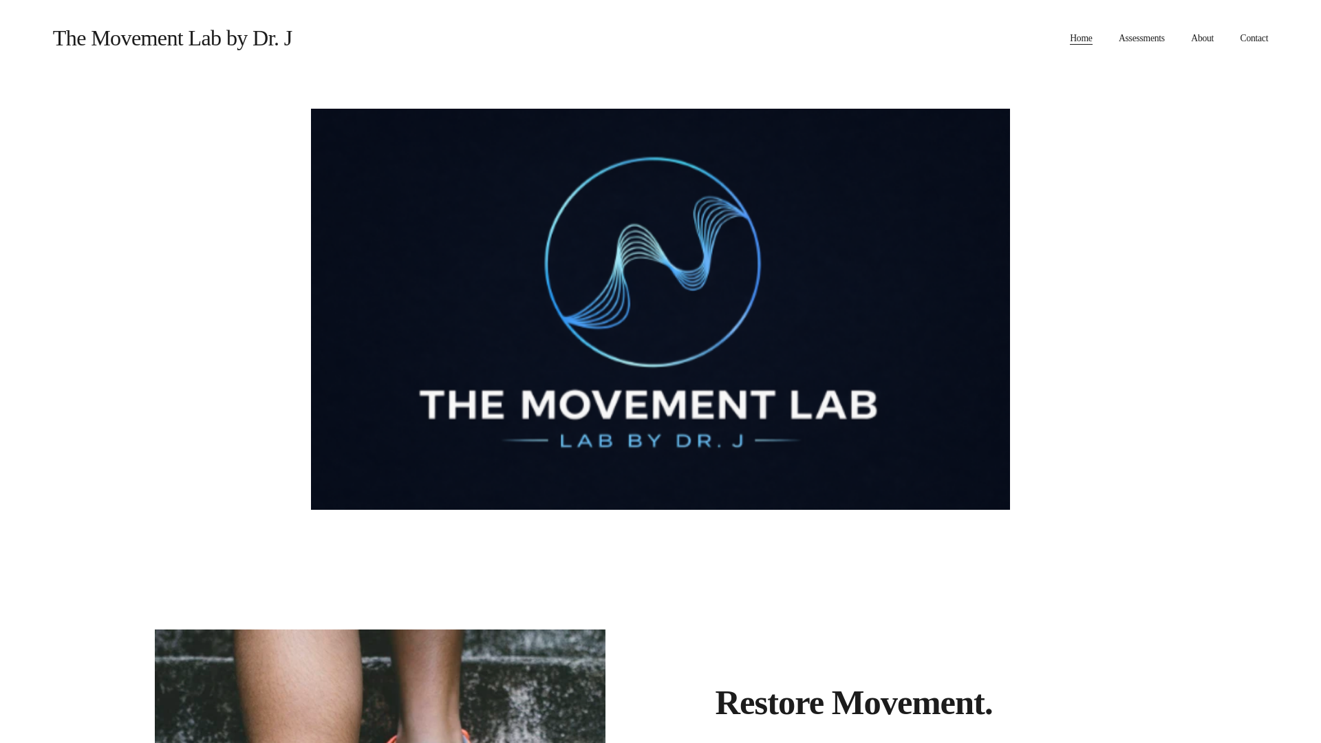 website screenshot of https://themovementlabdrj.com/