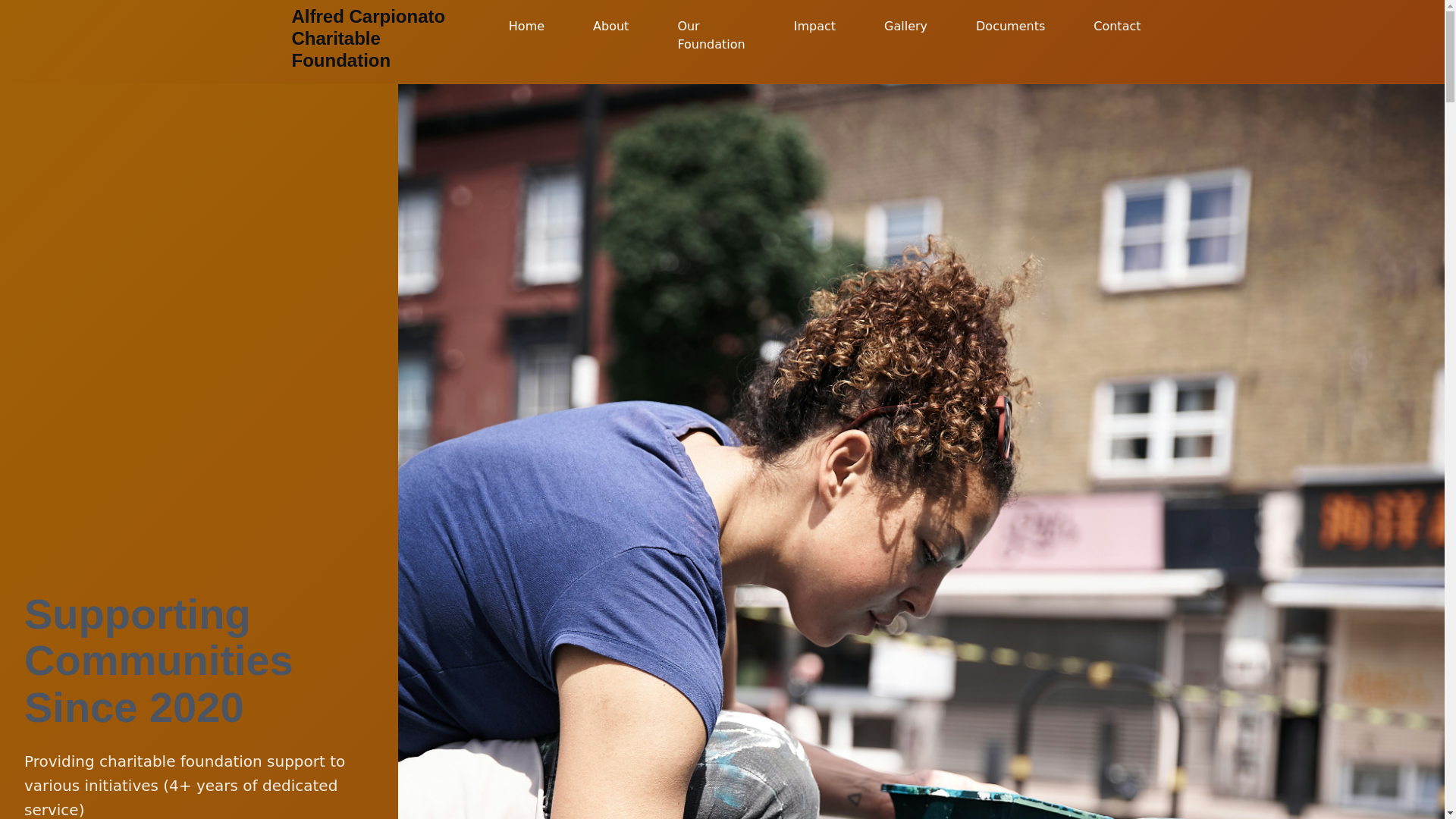 website screenshot of https://alfredcarpionatocharitablefoundation.pages.dev/
