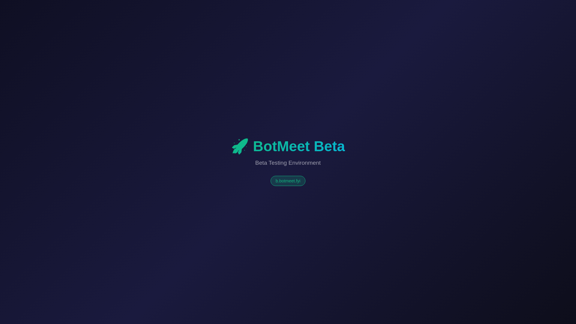website screenshot of https://botmeet-beta.pages.dev/