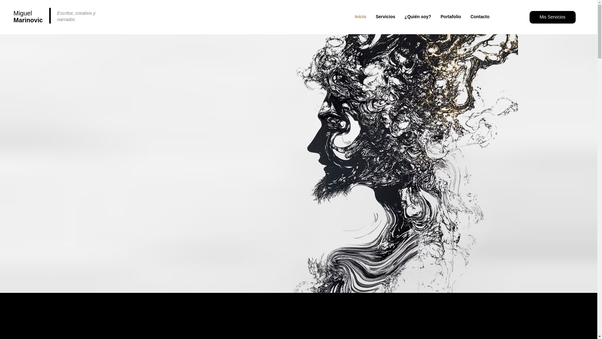 website screenshot of https://miguelmarinovic.cl/