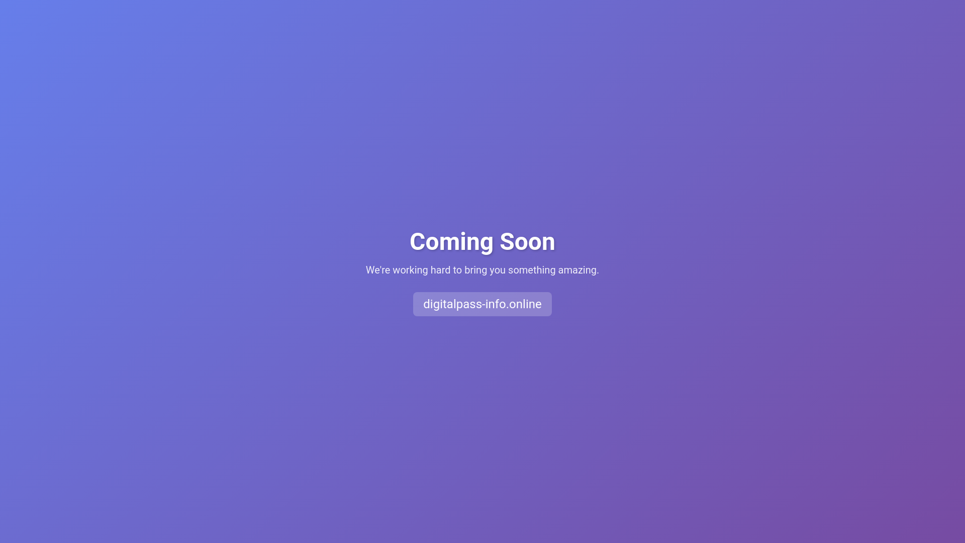 website screenshot of https://digitalpass-info.online/