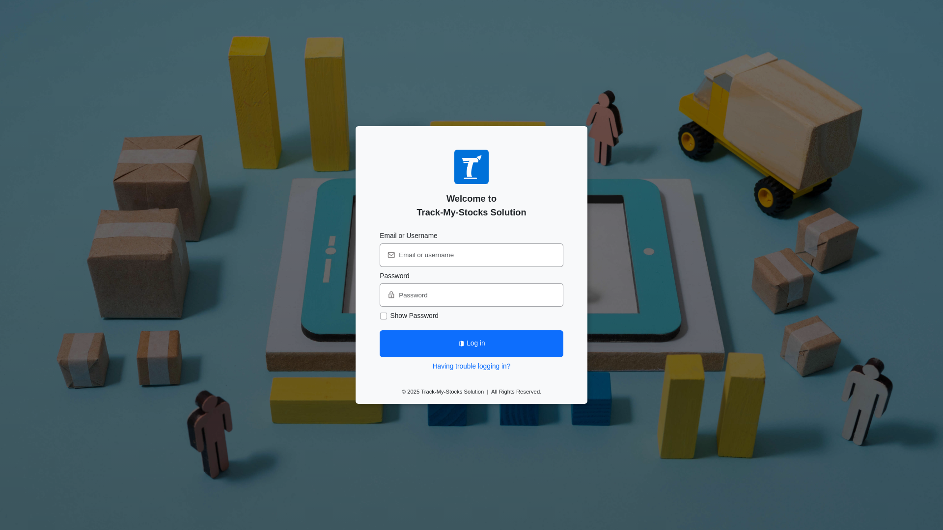website screenshot of https://trackmystocks-solution.com/