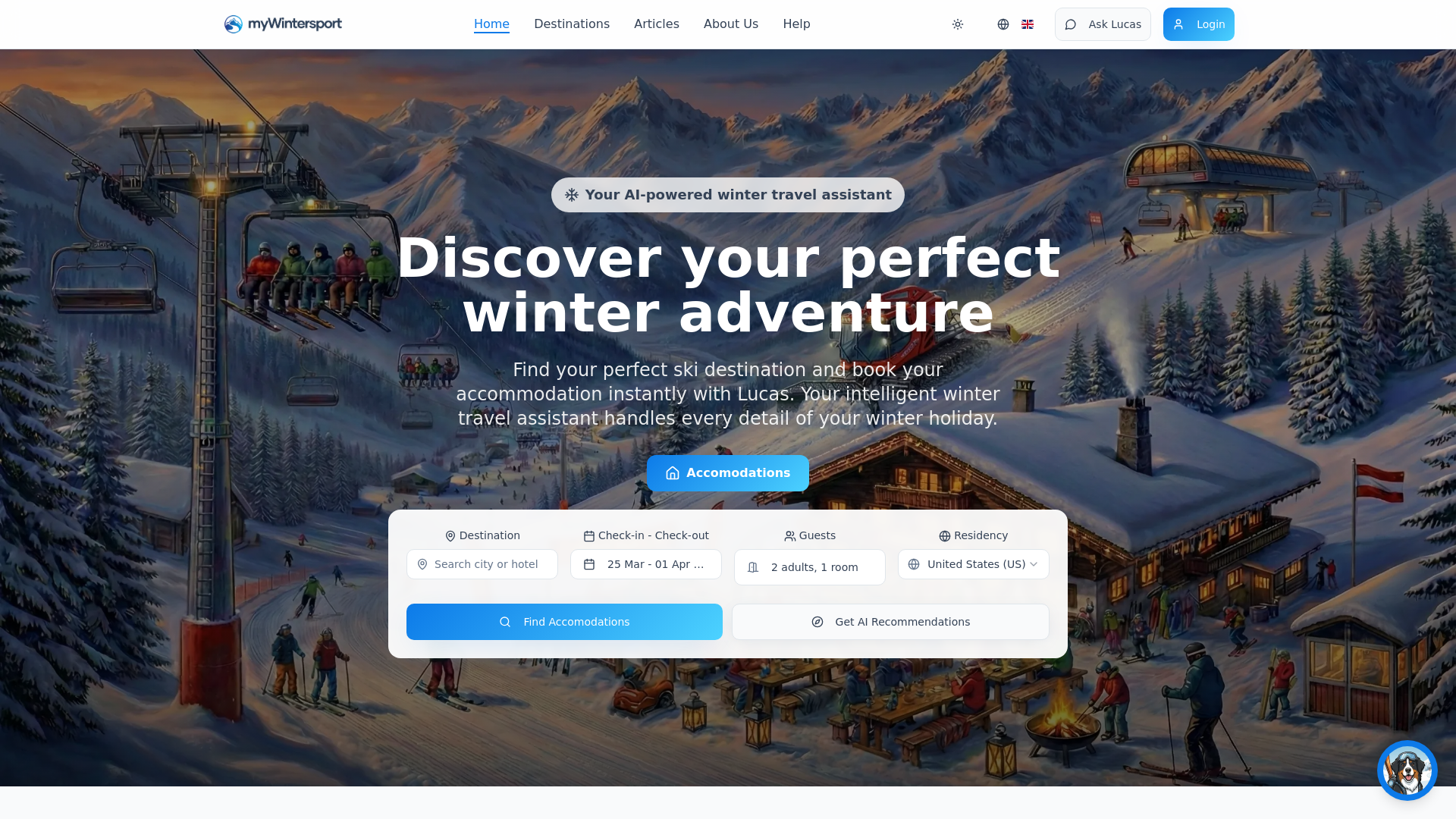 website screenshot of https://mywintersport-dev.pages.dev/