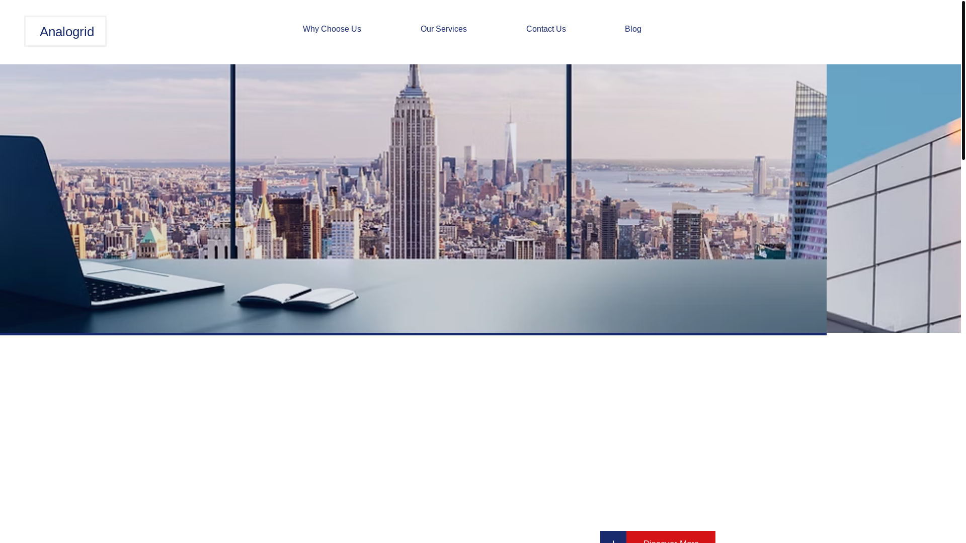 website screenshot of https://analogrid.com/