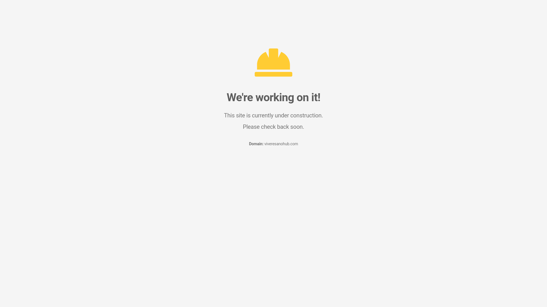 website screenshot of https://viveresanohub.com/