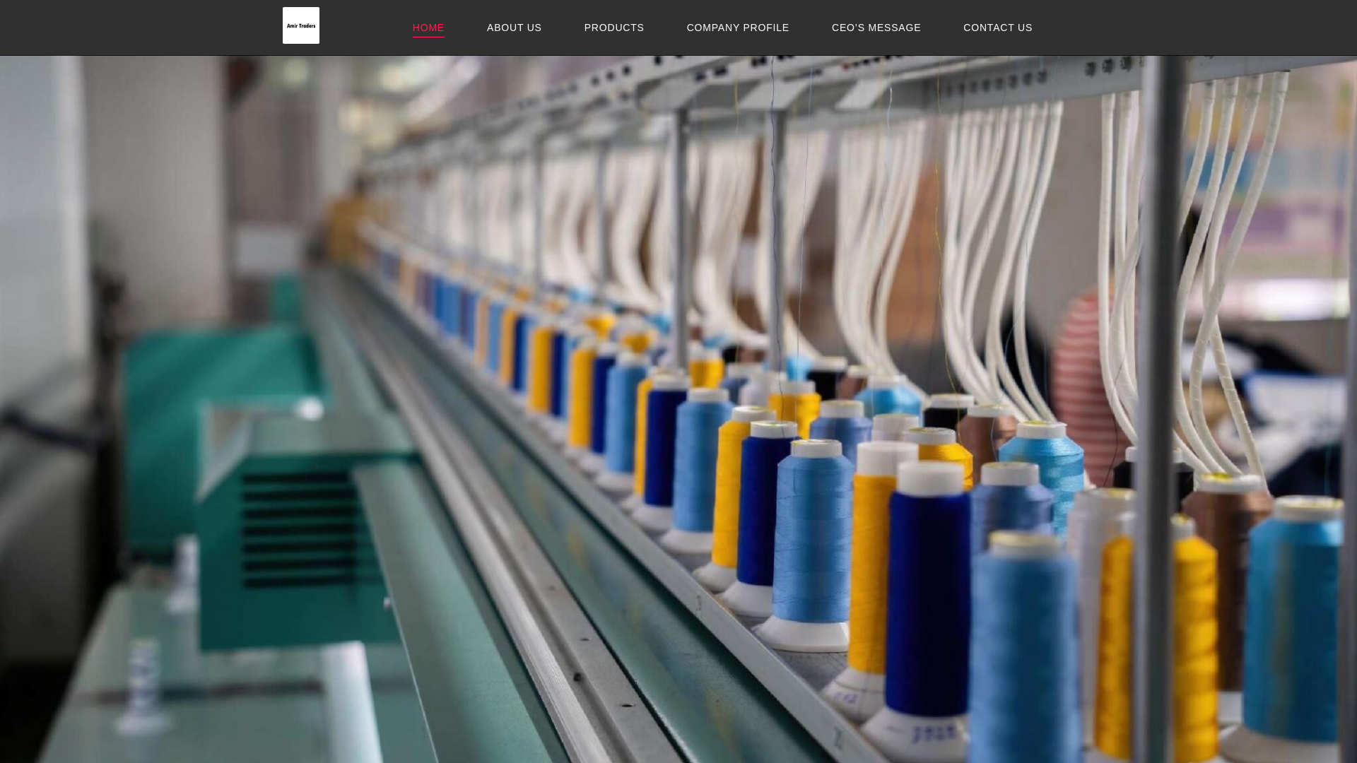 website screenshot of https://amirtrader.pk/