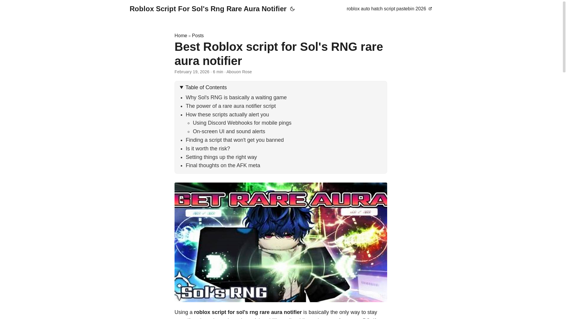 website screenshot of https://roblox-script-for-sols-rng-rare-aura-notifier.pages.dev/