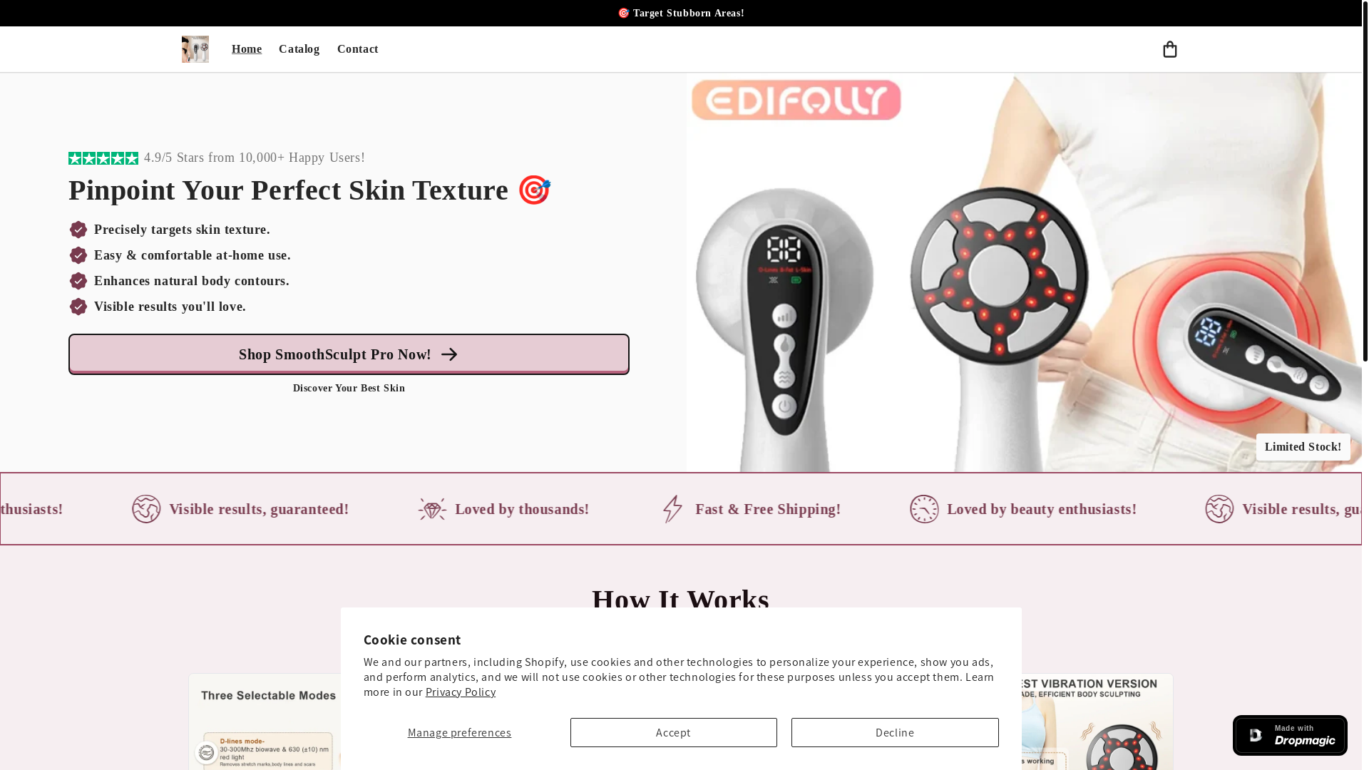 website screenshot of https://leamlife.store/