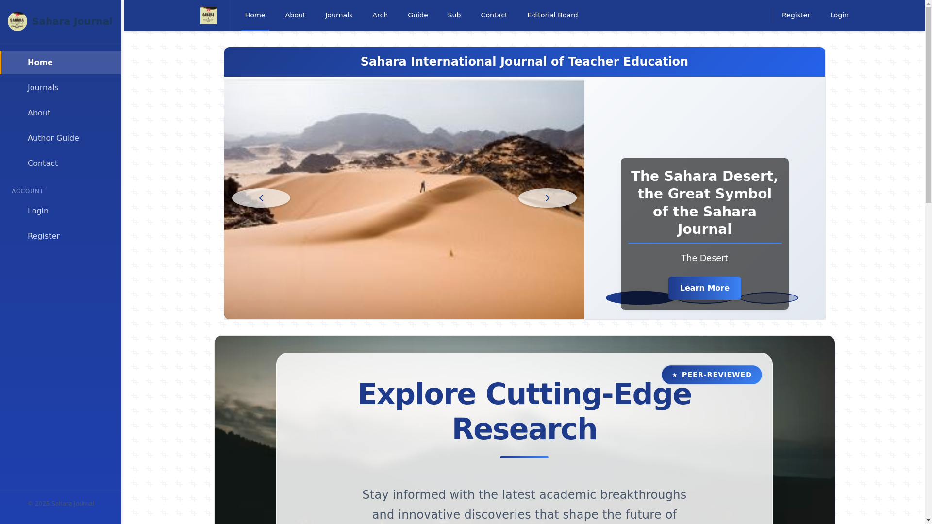 website screenshot of https://sijtejournal.com.ng/