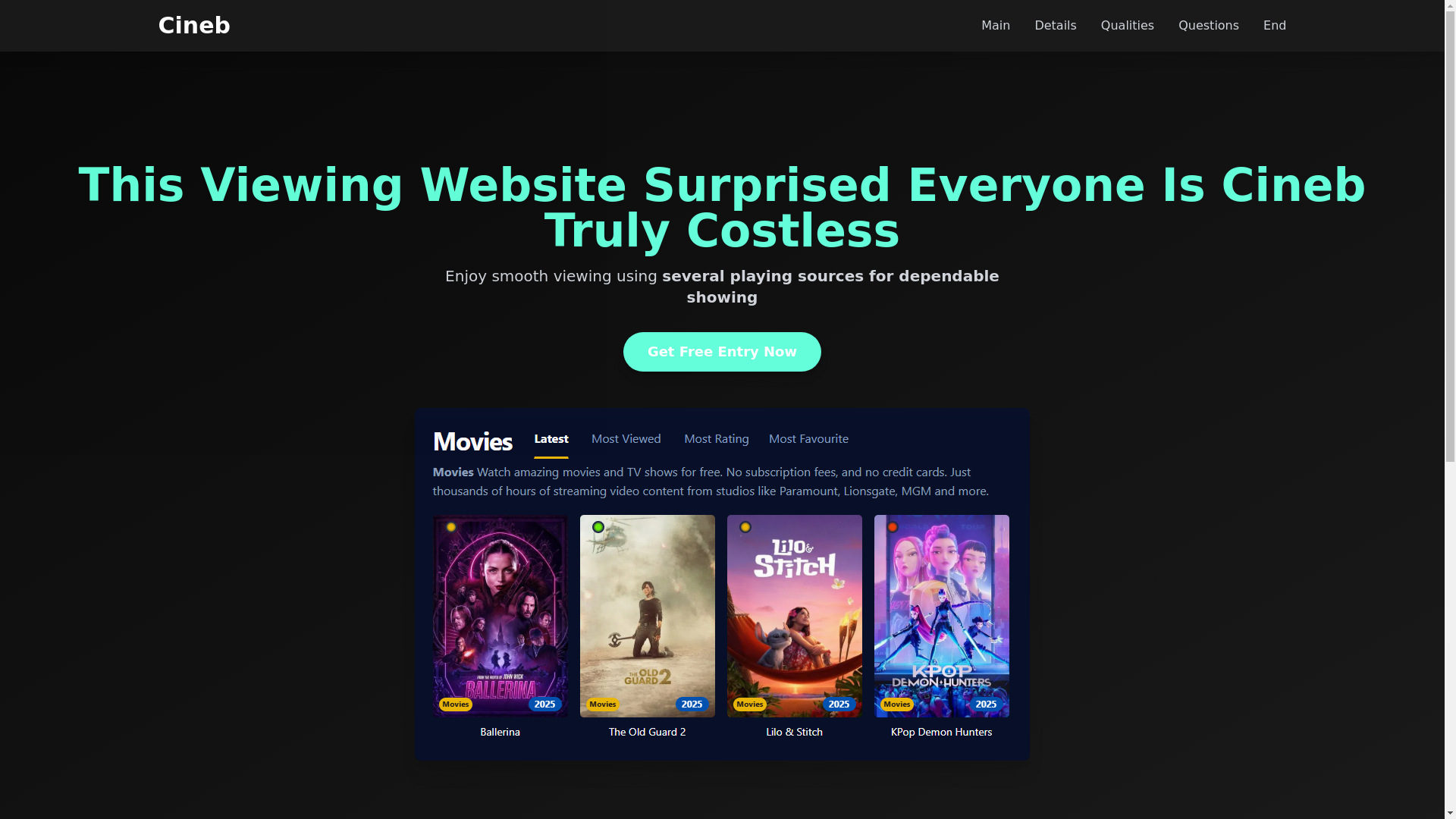 website screenshot of https://cineb-tsqu.pages.dev/