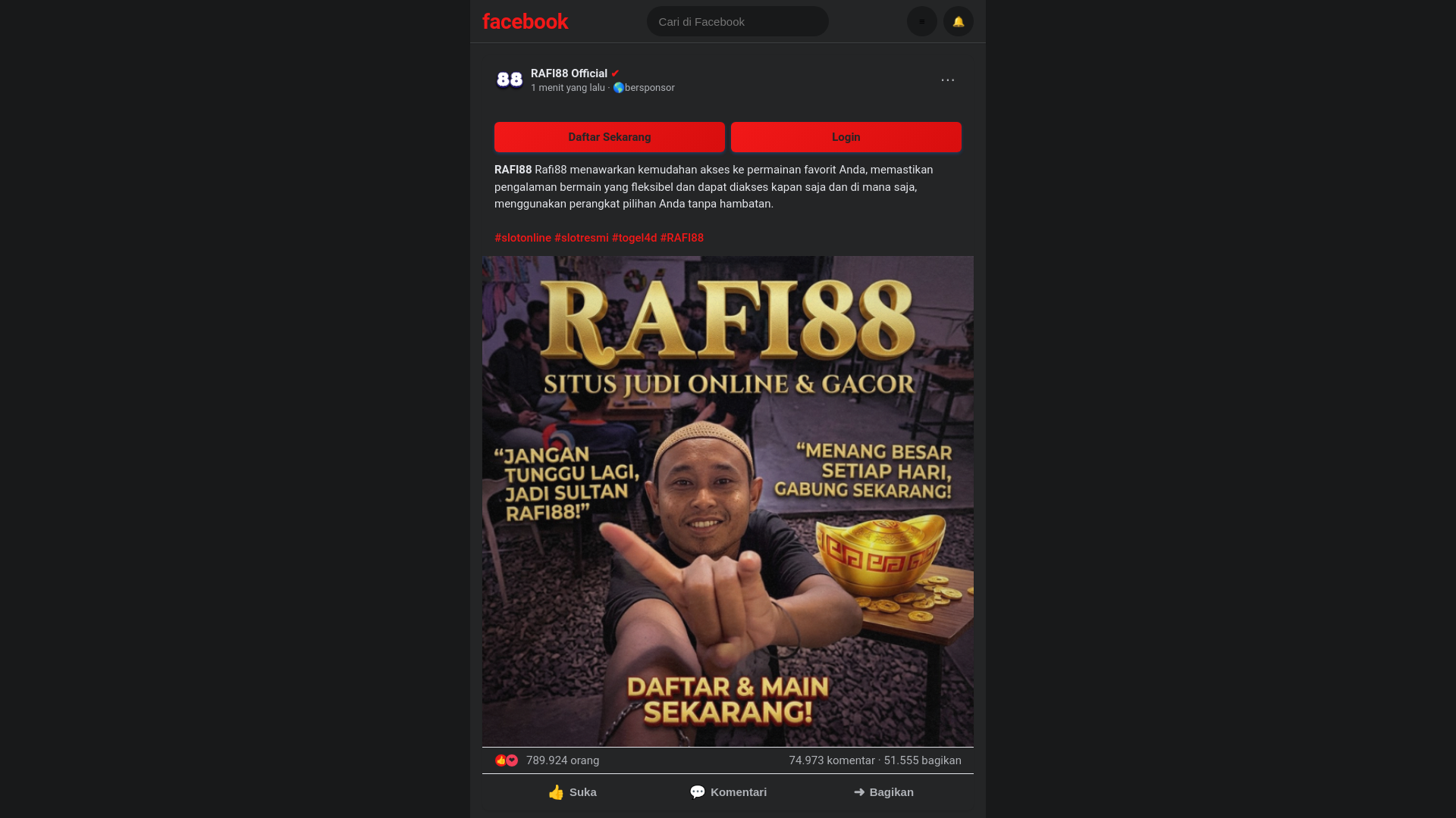 website screenshot of https://about-rafi88-gacor.pages.dev/