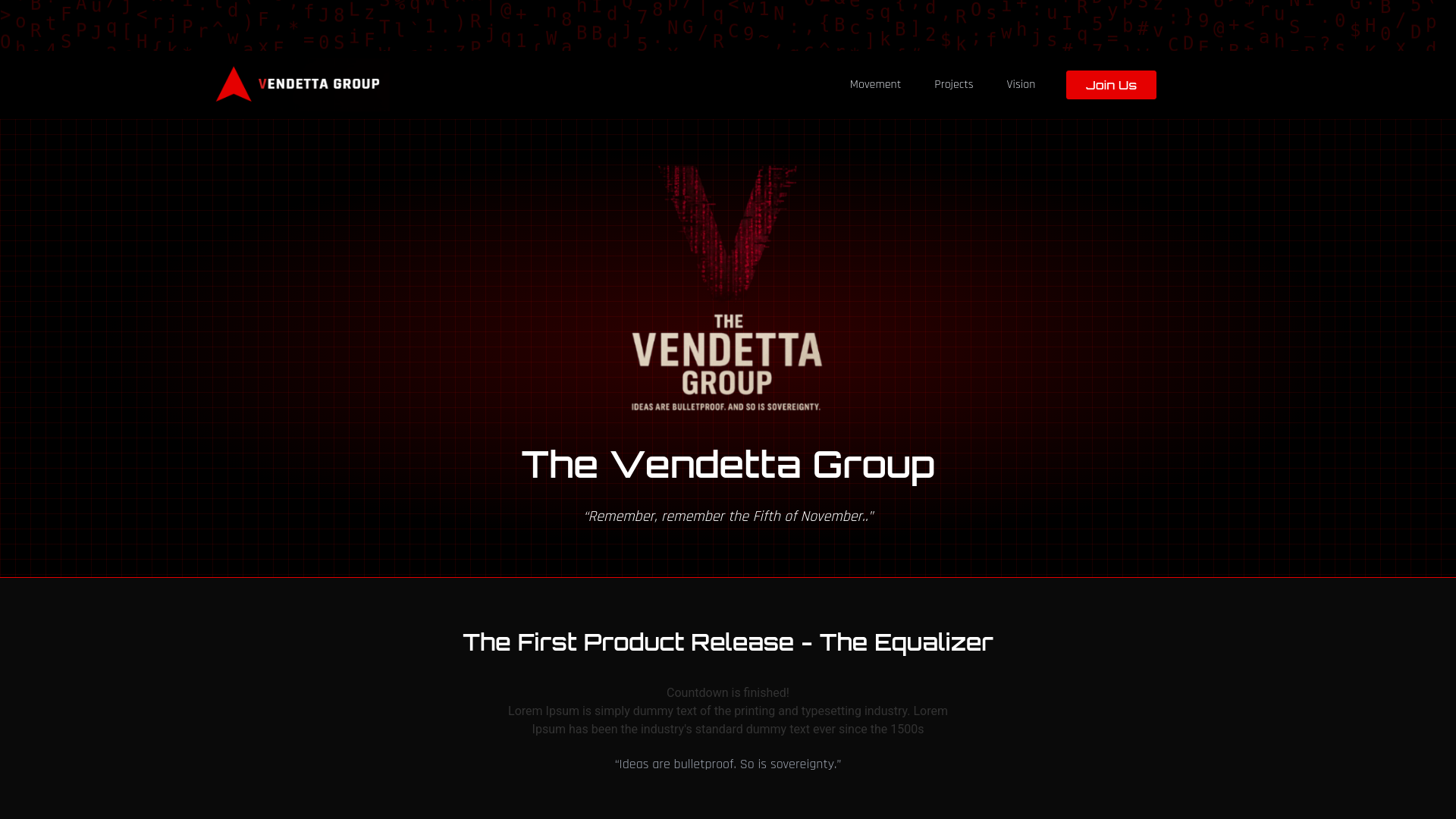 website screenshot of https://thevendettagroup.com