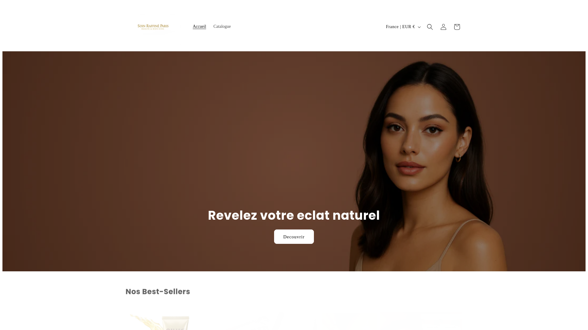 website screenshot of https://soinraffineparis.com/