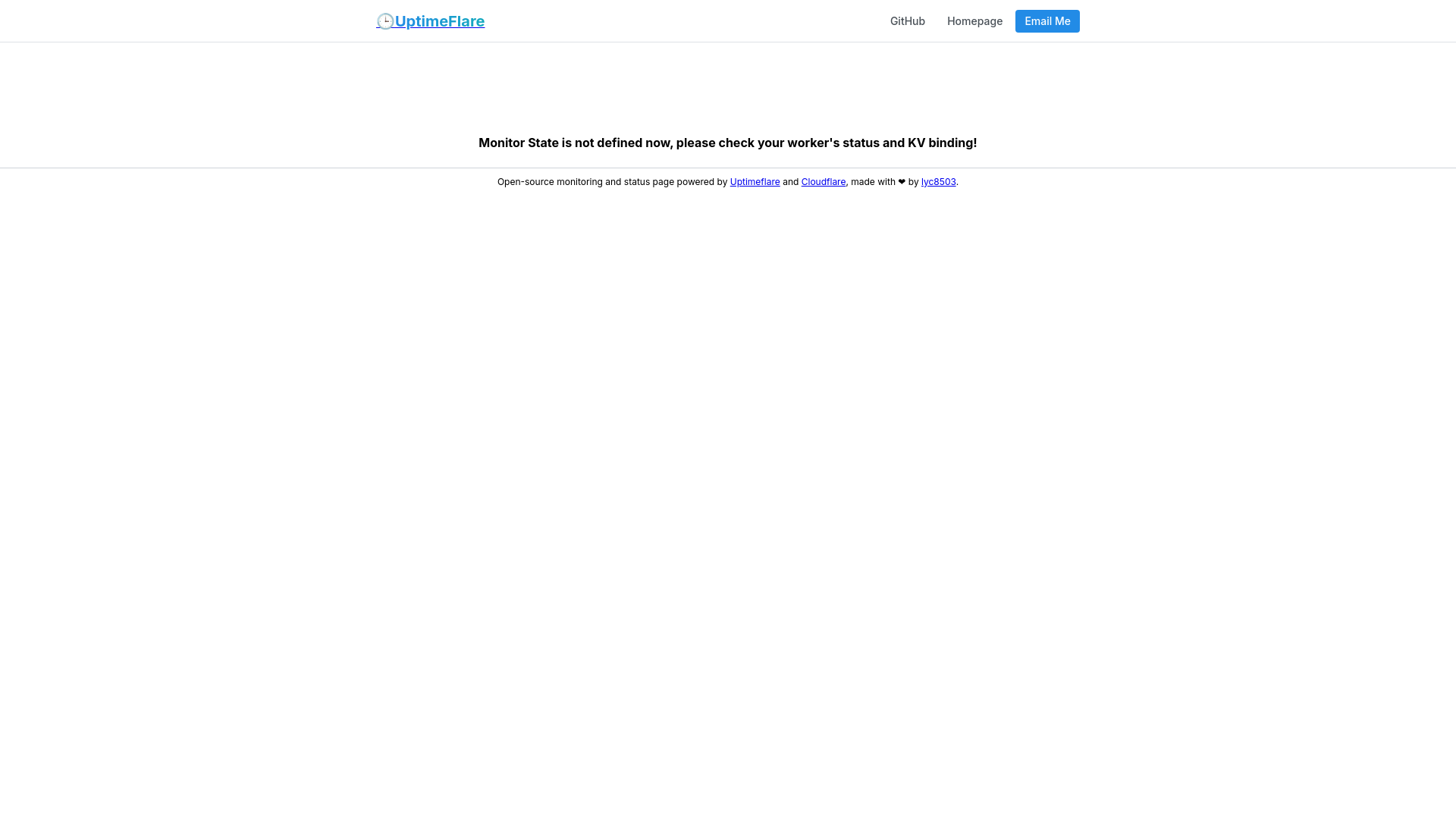 website screenshot of https://uptimeflare-u4u.pages.dev/