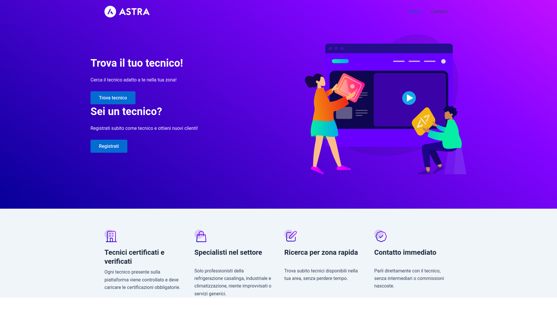 website screenshot of https://tekaf360.com/