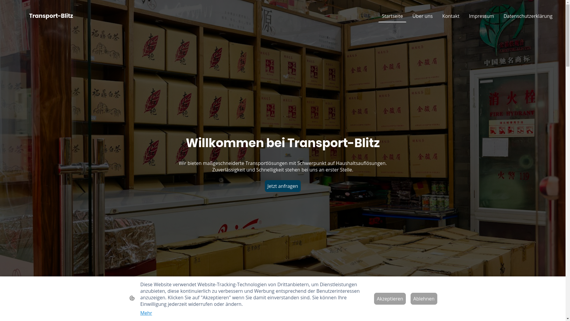 website screenshot of https://transport-blitz.de/
