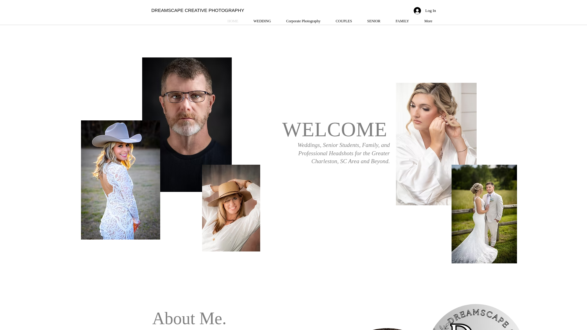 website screenshot of https://dreamscapecreativephotography.com