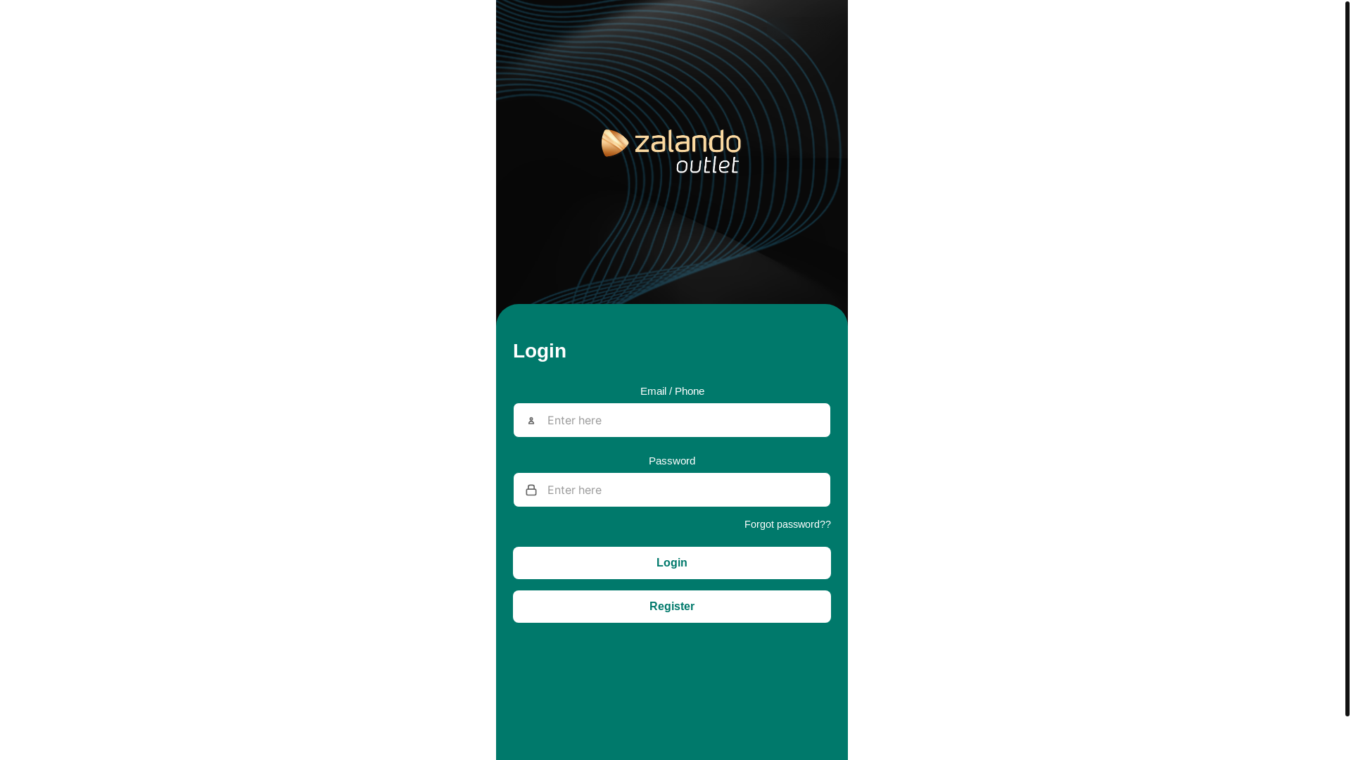 website screenshot of https://zalandovshop.com/