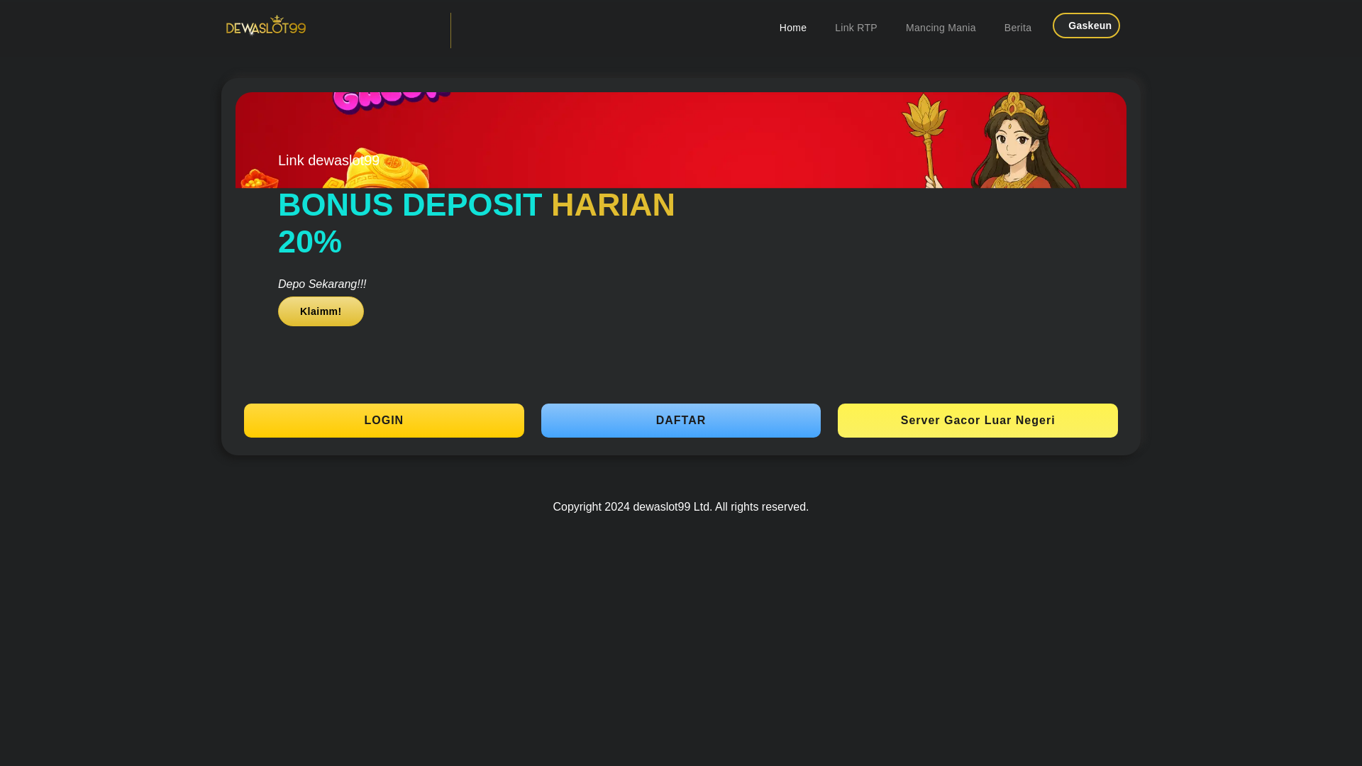 website screenshot of https://dewaslot99xo2.pages.dev/