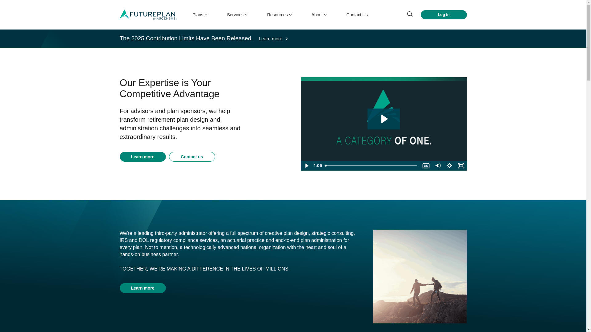 website screenshot of https://futureplan.com/