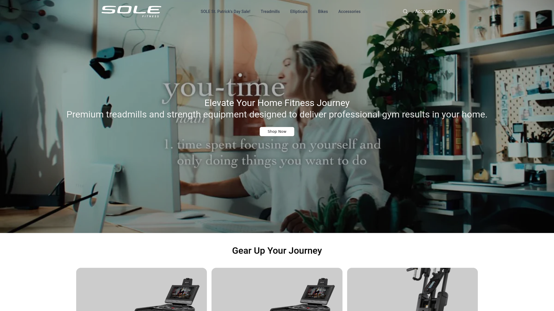 website screenshot of https://solefitnessstore.shop