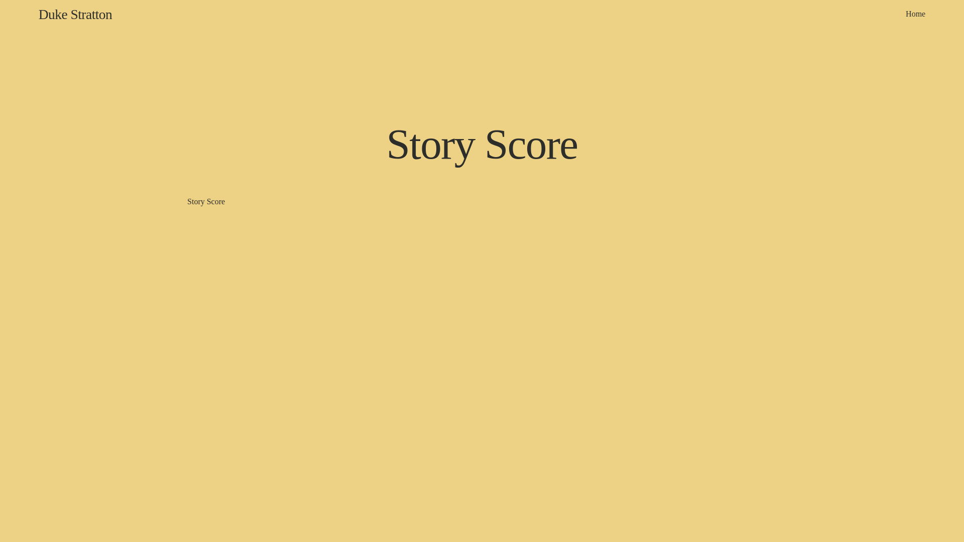website screenshot of https://storyscore.net