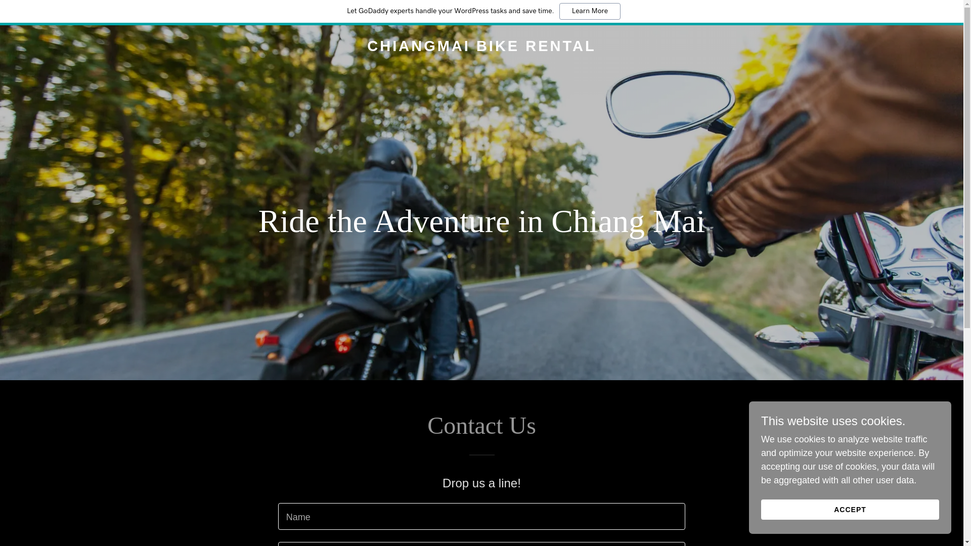 website screenshot of https://cmbikerental.com/