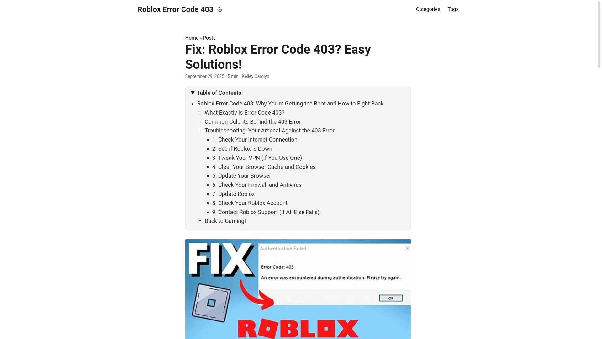 website screenshot of https://roblox-error-code-403.pages.dev/